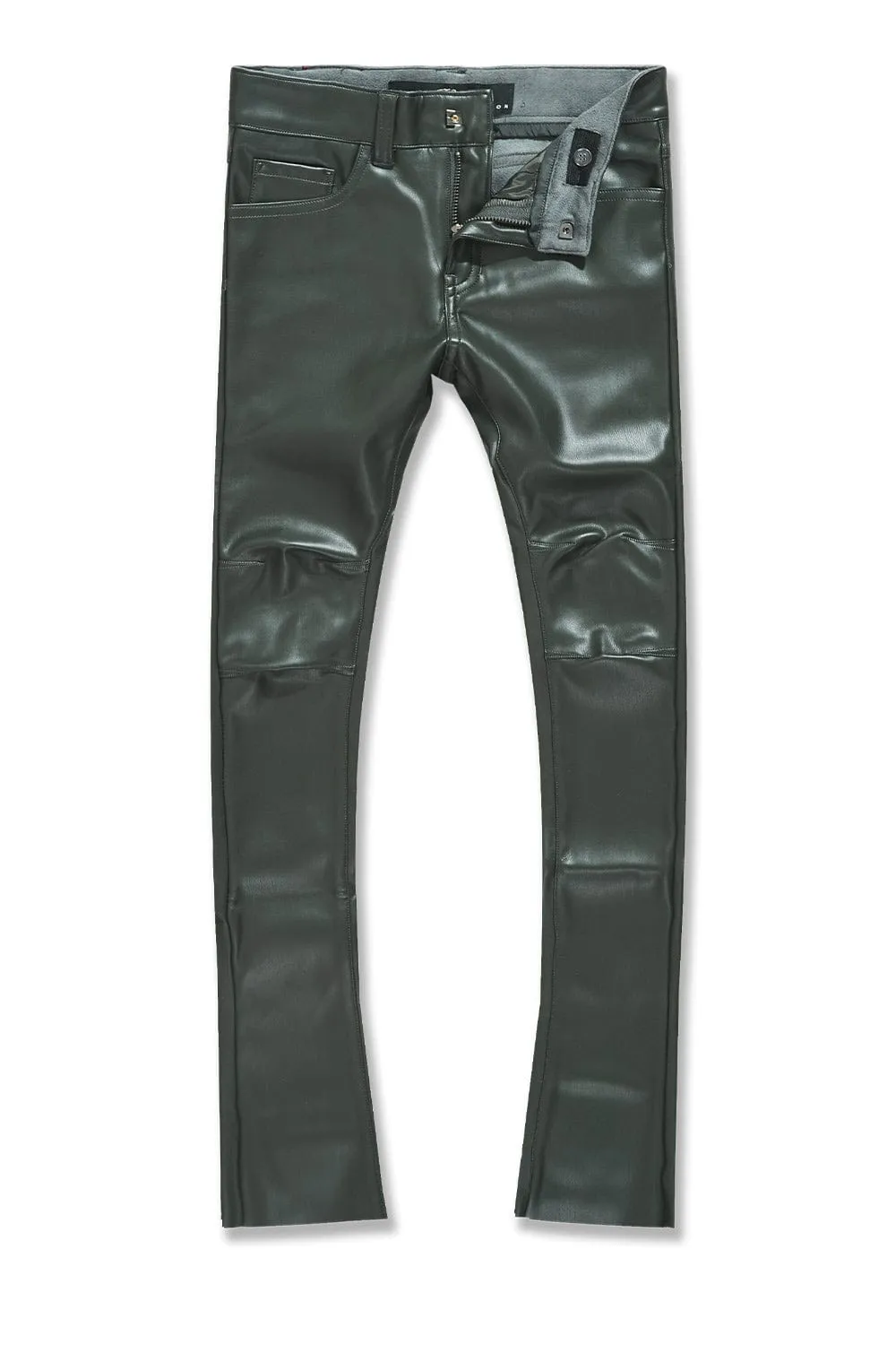 Kids Stacked Thriller Pants (Olive)