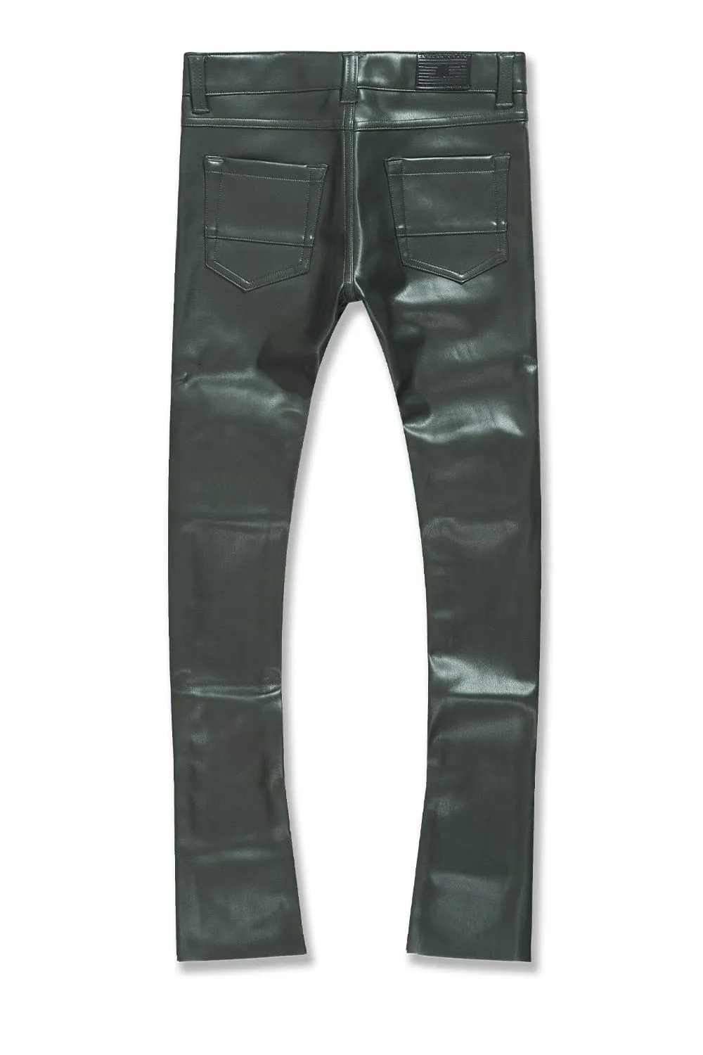 Kids Stacked Thriller Pants (Olive)