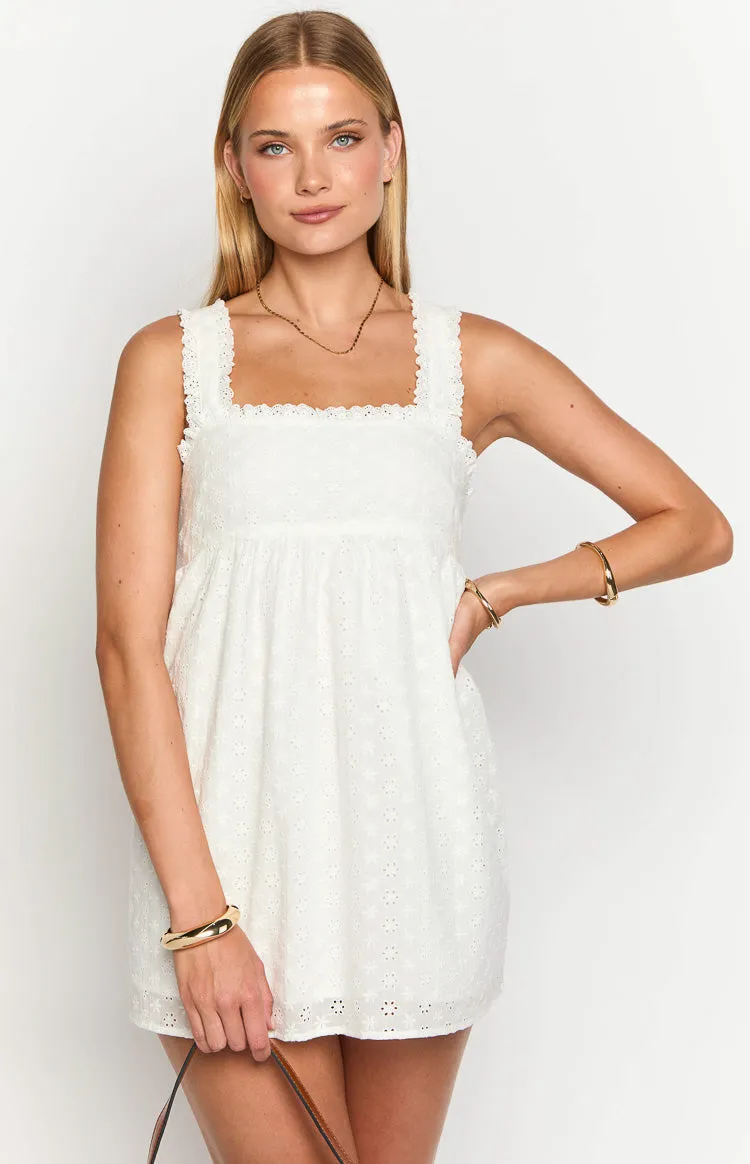 Kindered Hearts White Mini Dress