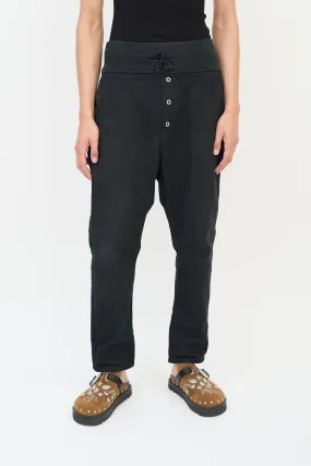 Kountry Navy Cotton Tapered Pants