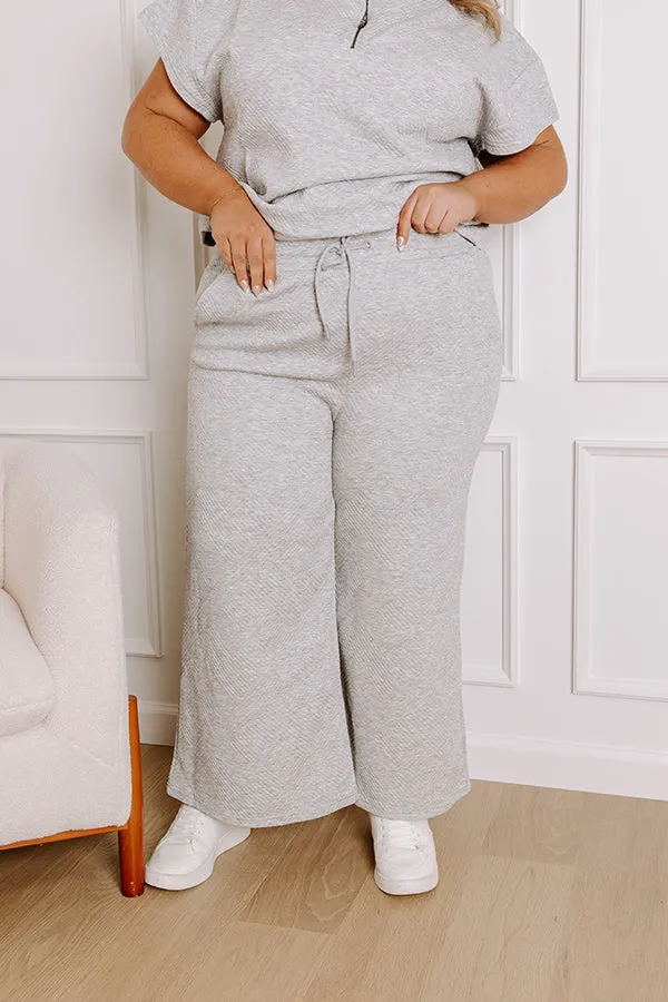 Lattes First High Waist Trousers in Grey Curves