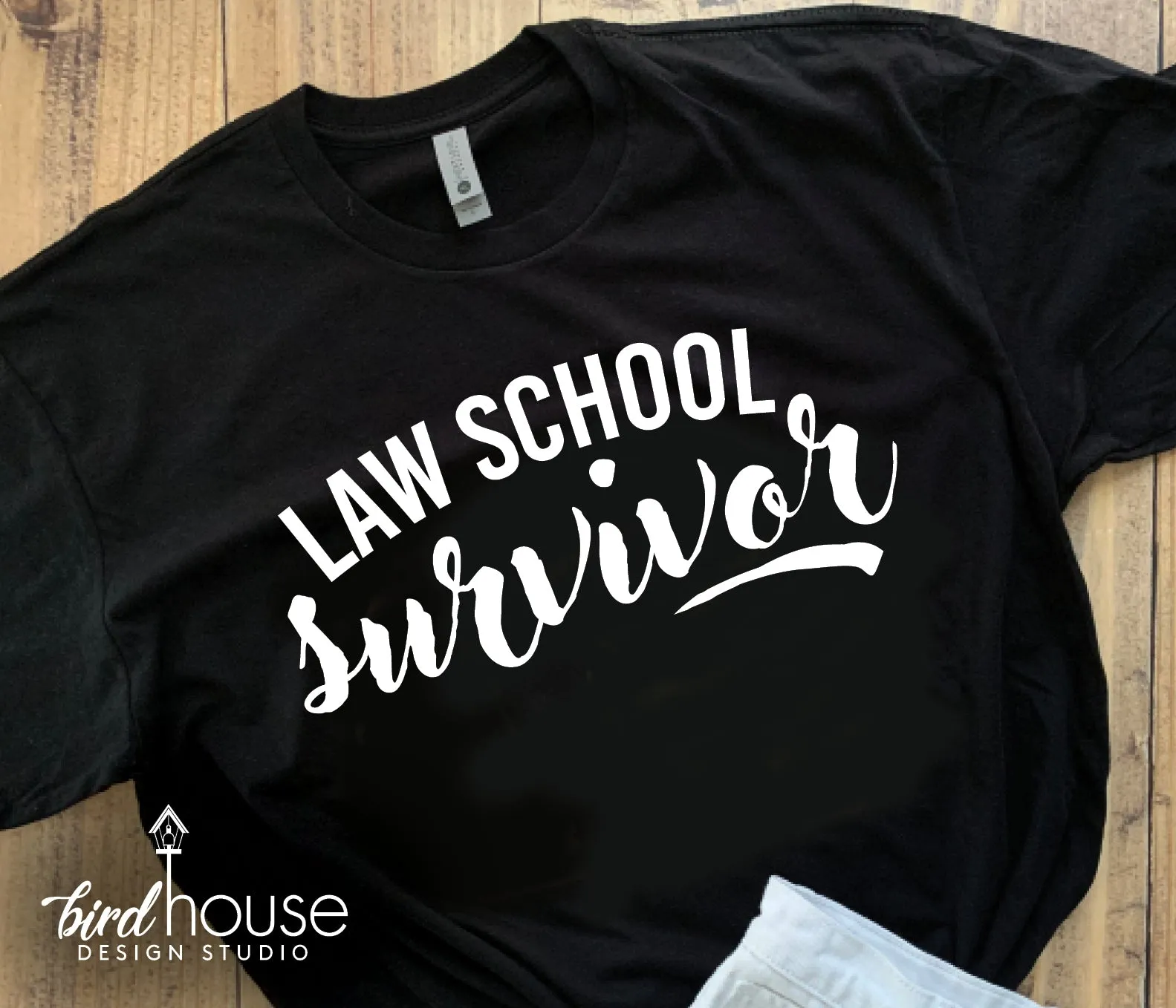 Law School Survivor Shirt, Funny Graduation Tees, Any Color