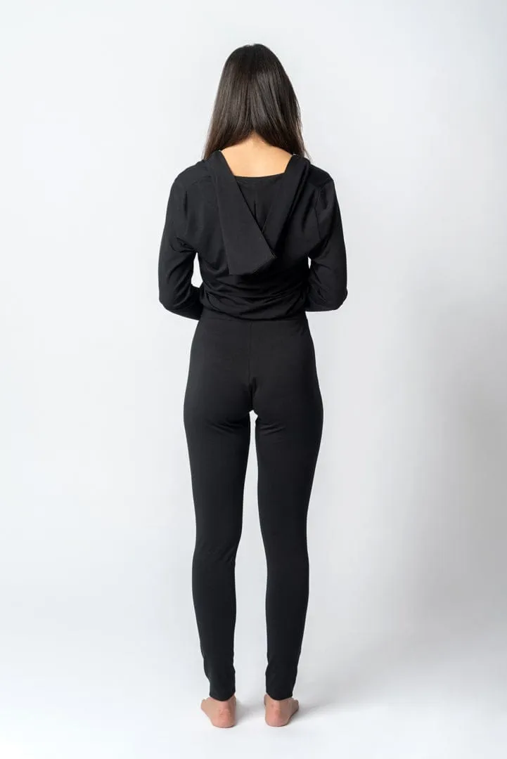 Lyocell Hoodie Jumpsuit | Black