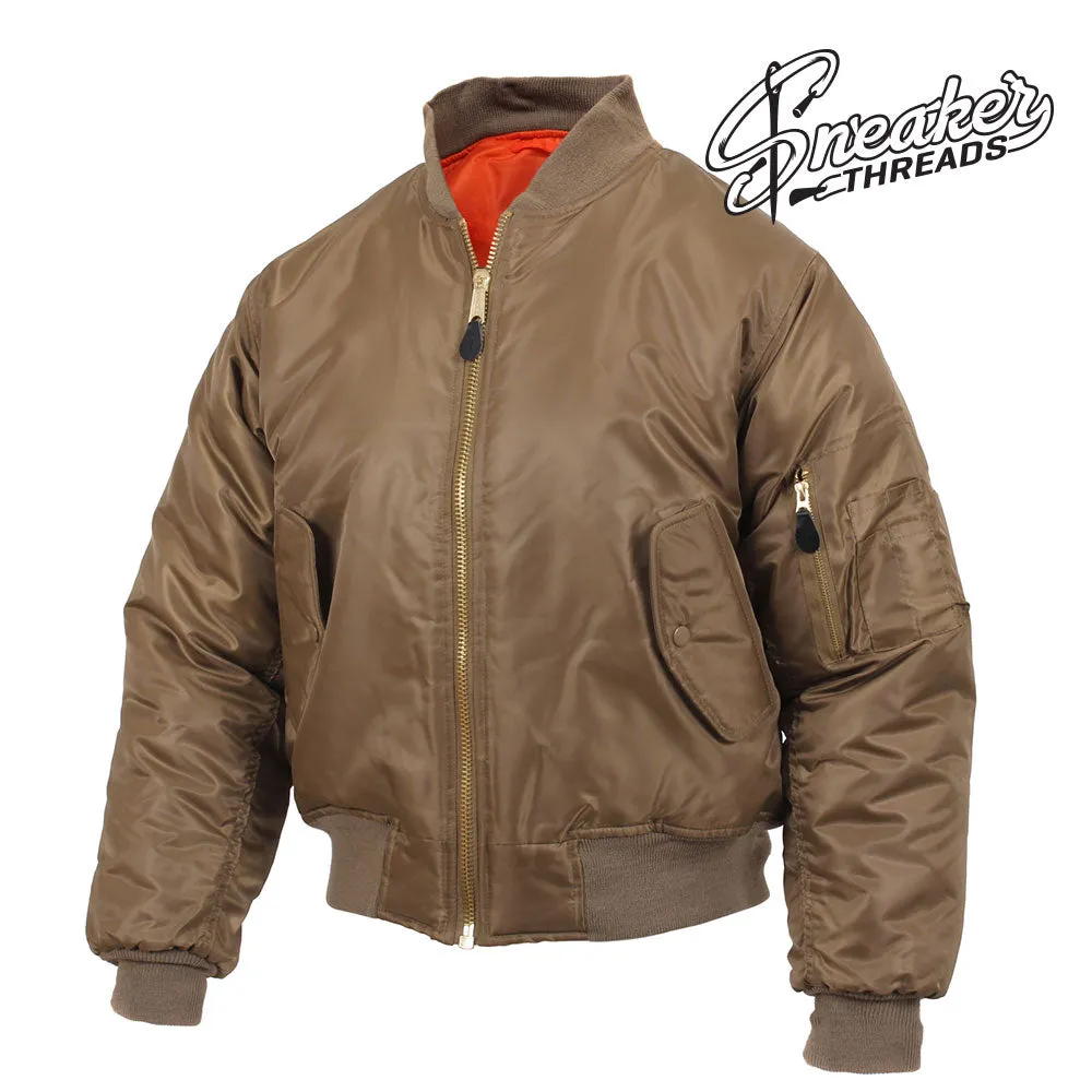 MA-1 Gum Brown Flight Bomber Jacket