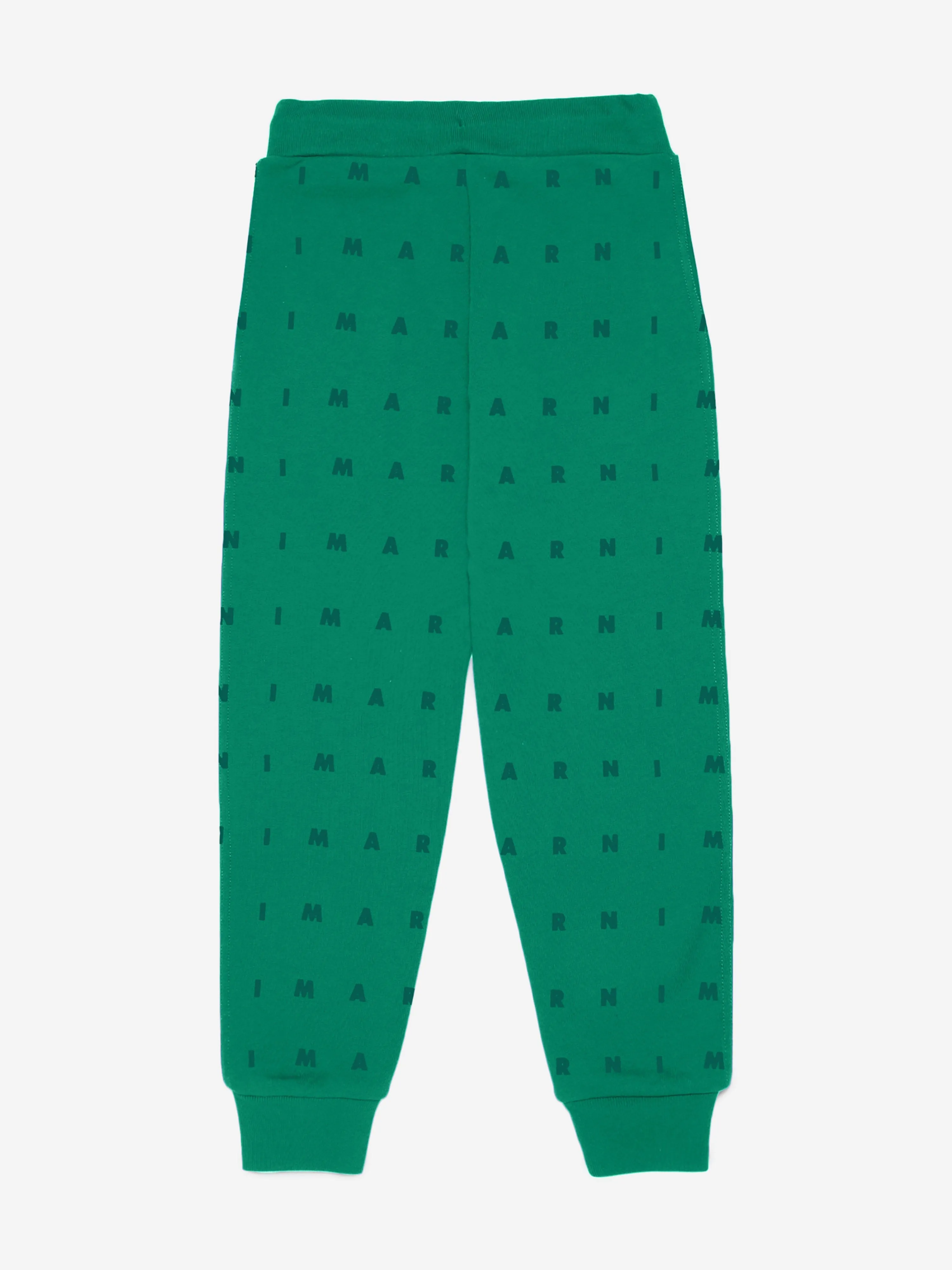 MARNI Kids Logo Joggers in Green