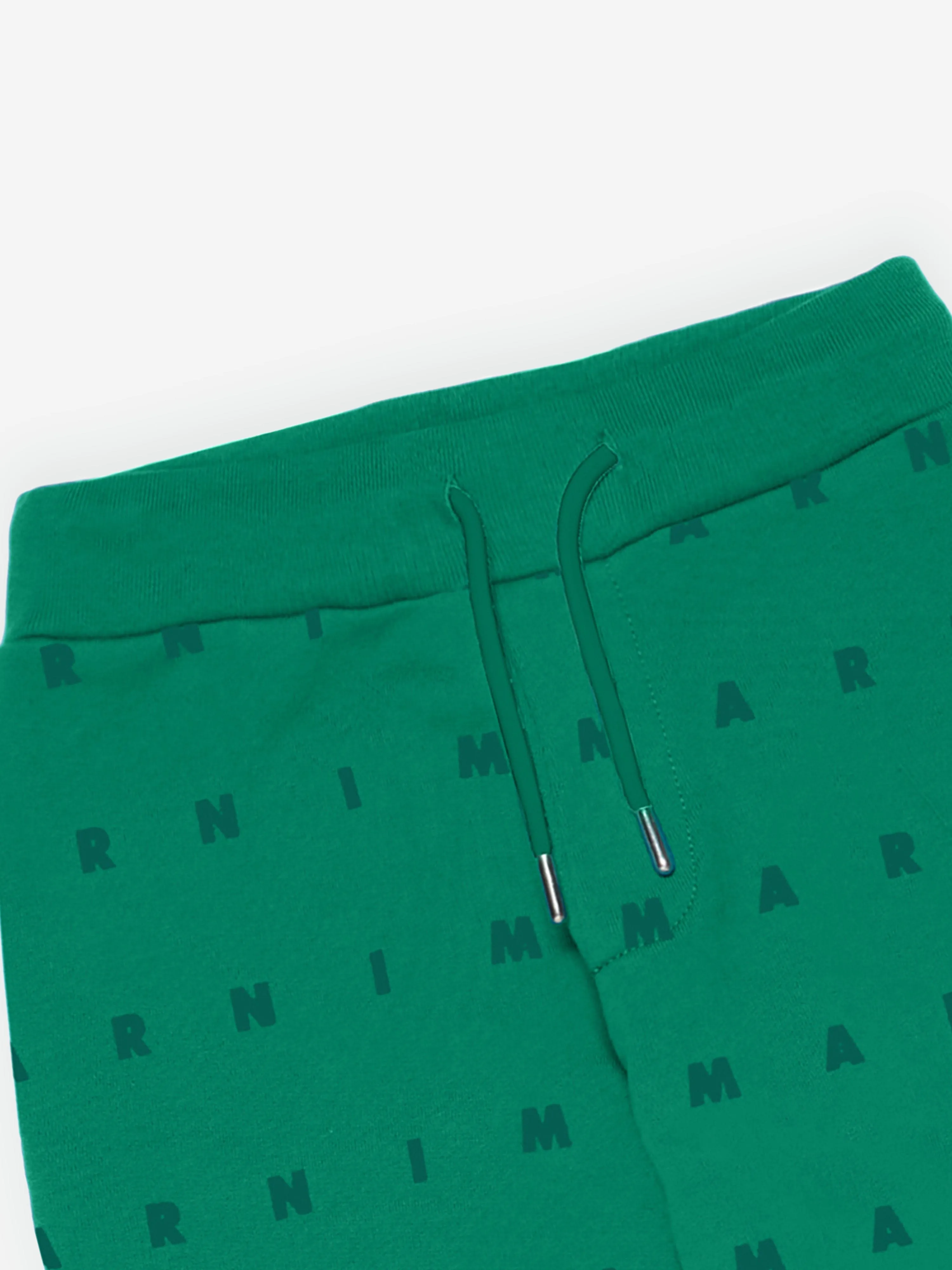 MARNI Kids Logo Joggers in Green