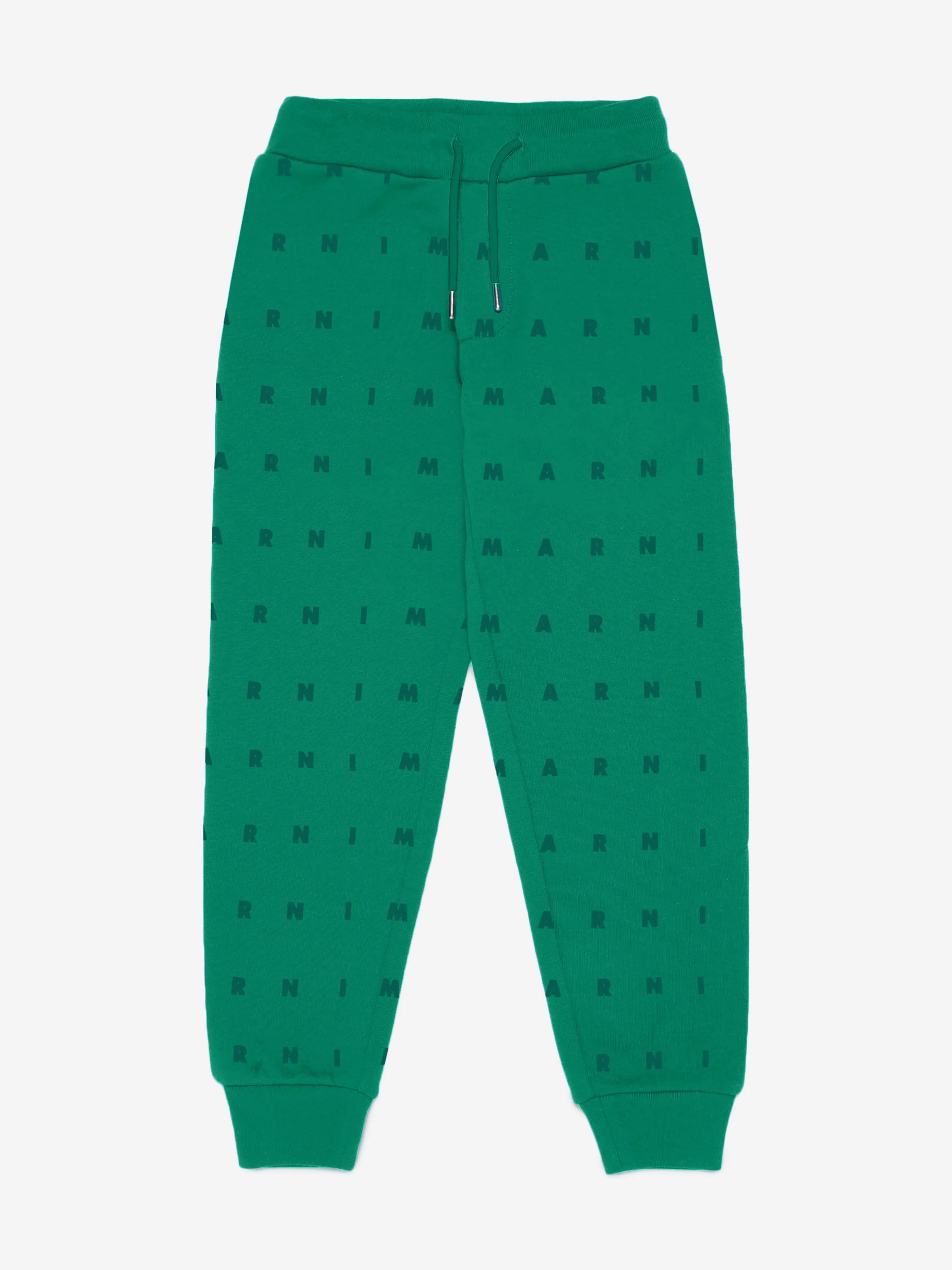 MARNI Kids Logo Joggers in Green