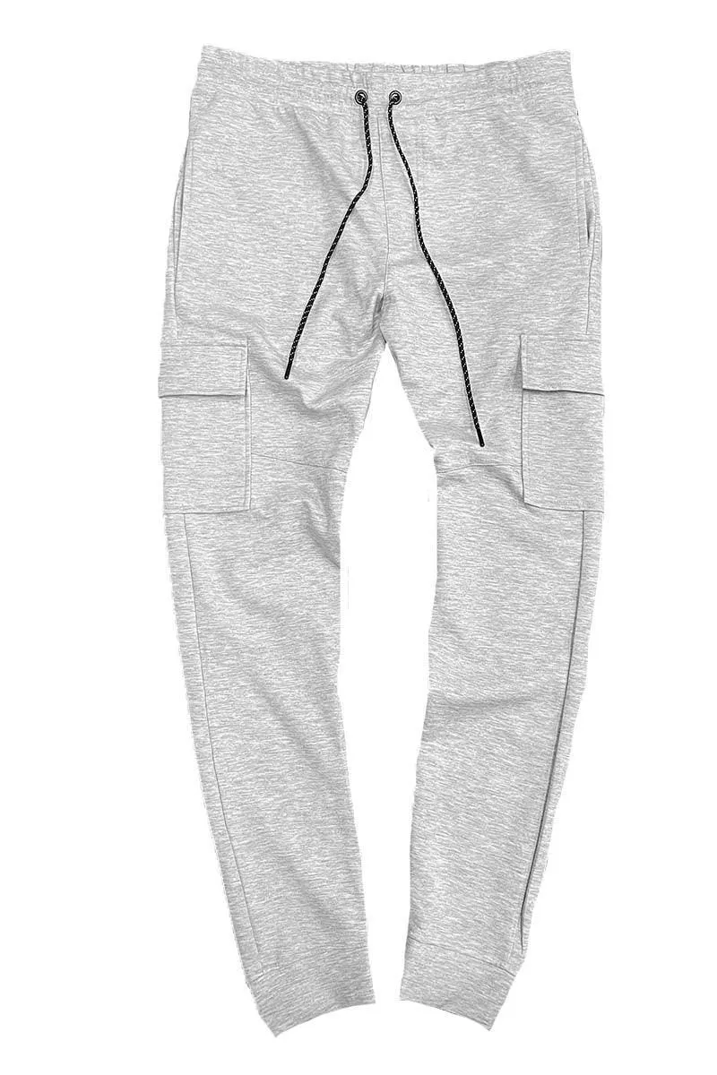 Mens Basic Sweat Pants Cargo Joggers