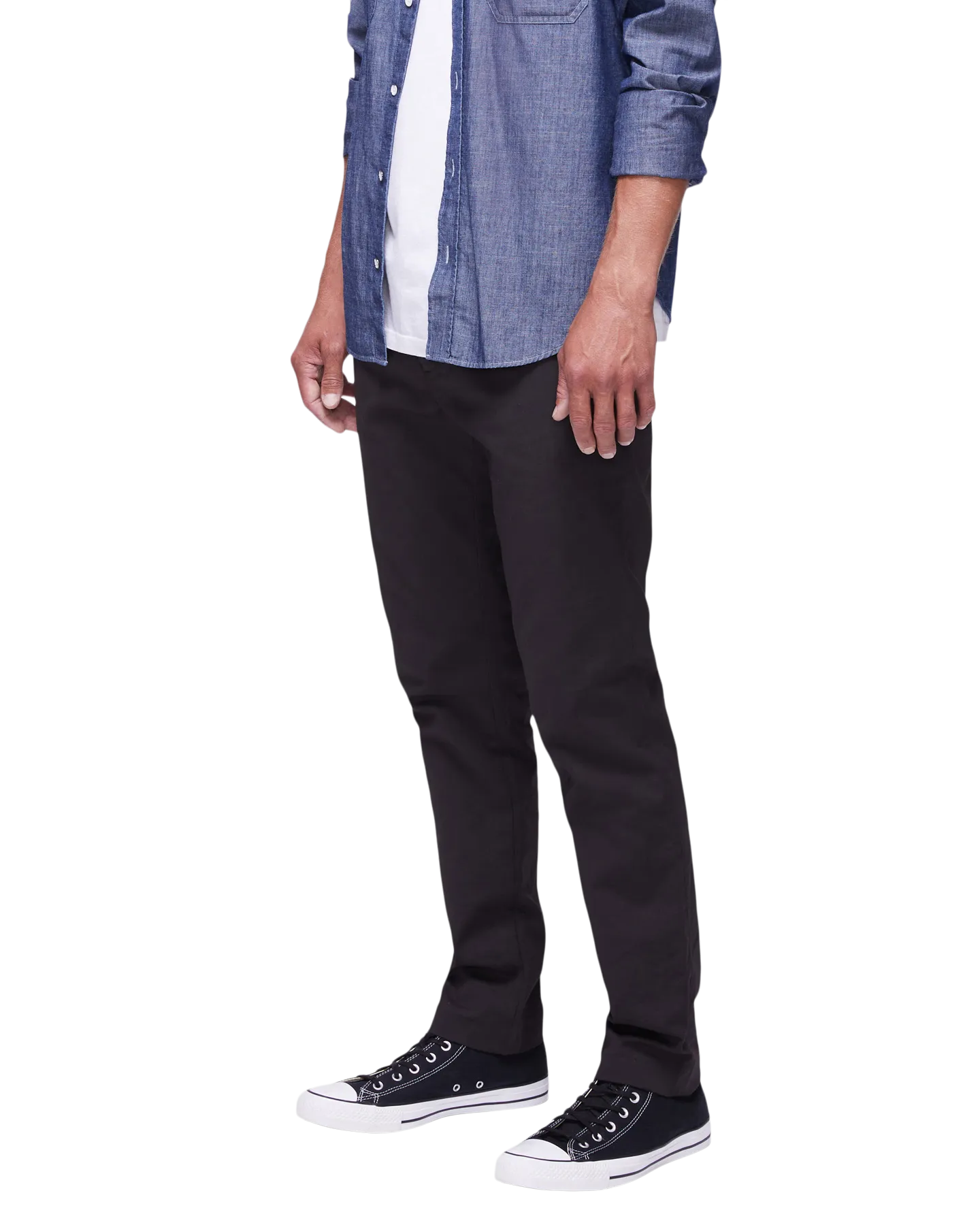 Men's Stretch Chino in Black