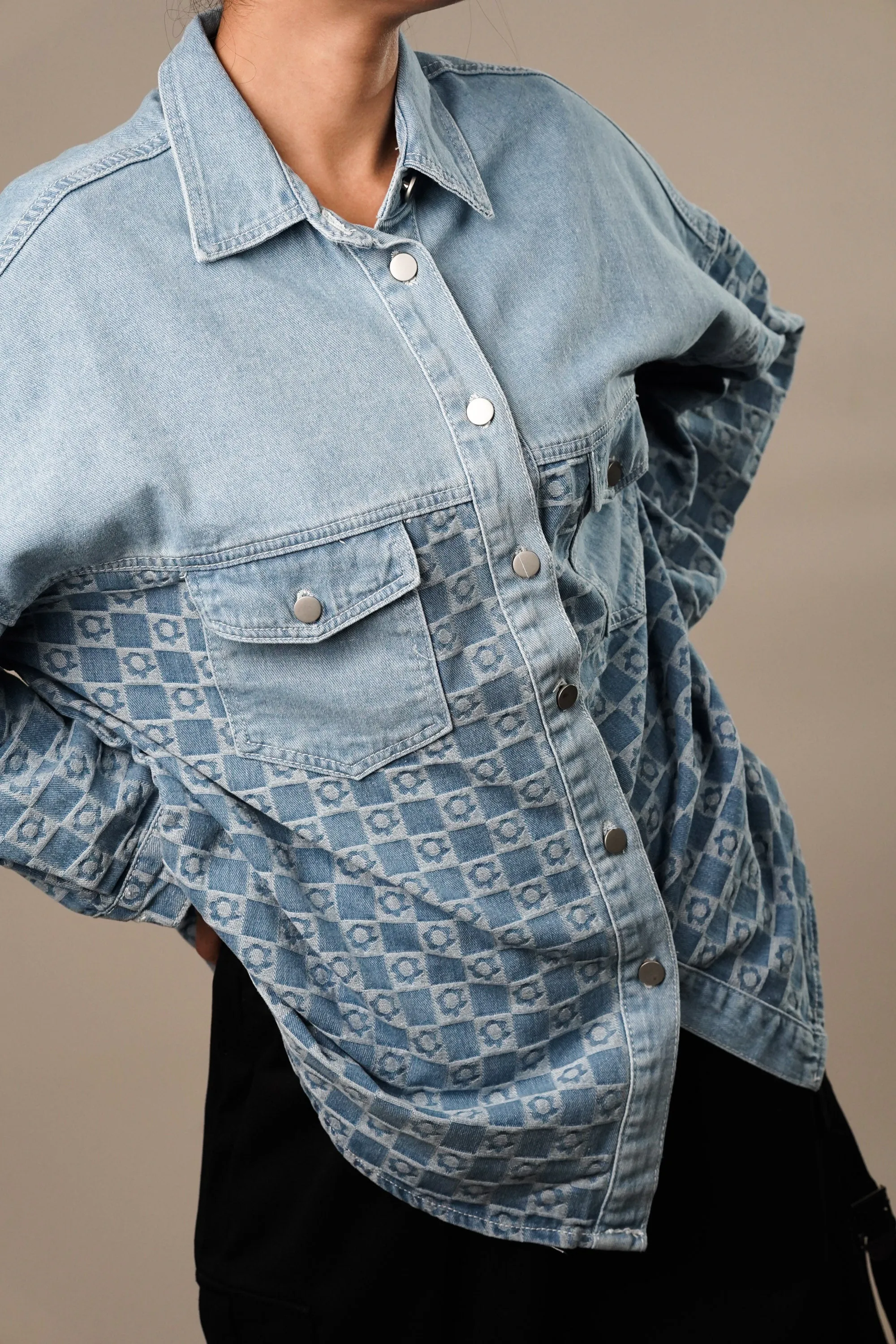 Metro Edge Denim Shirt