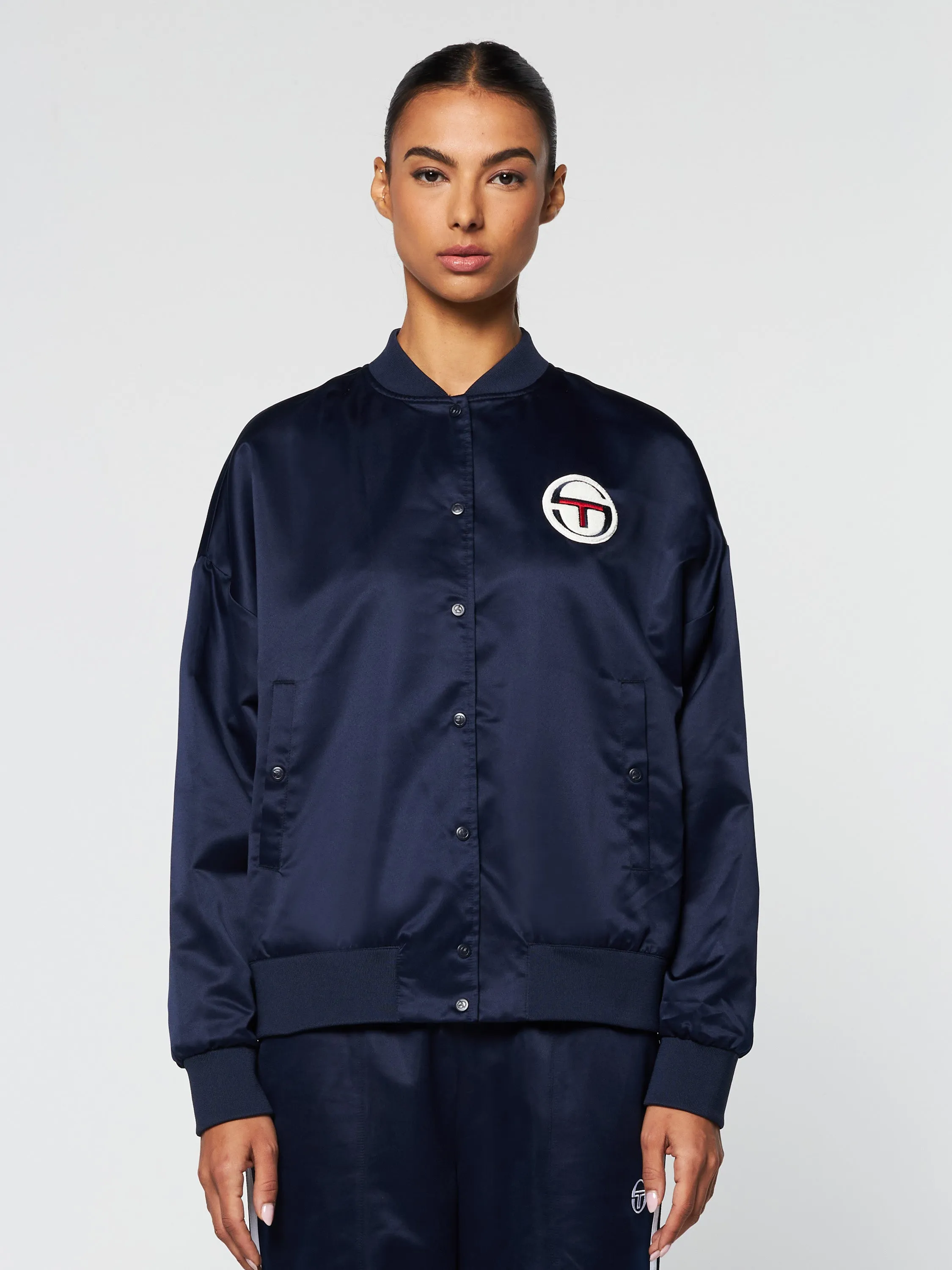 Miss Angela Bomber Jacket- Maritime Blue