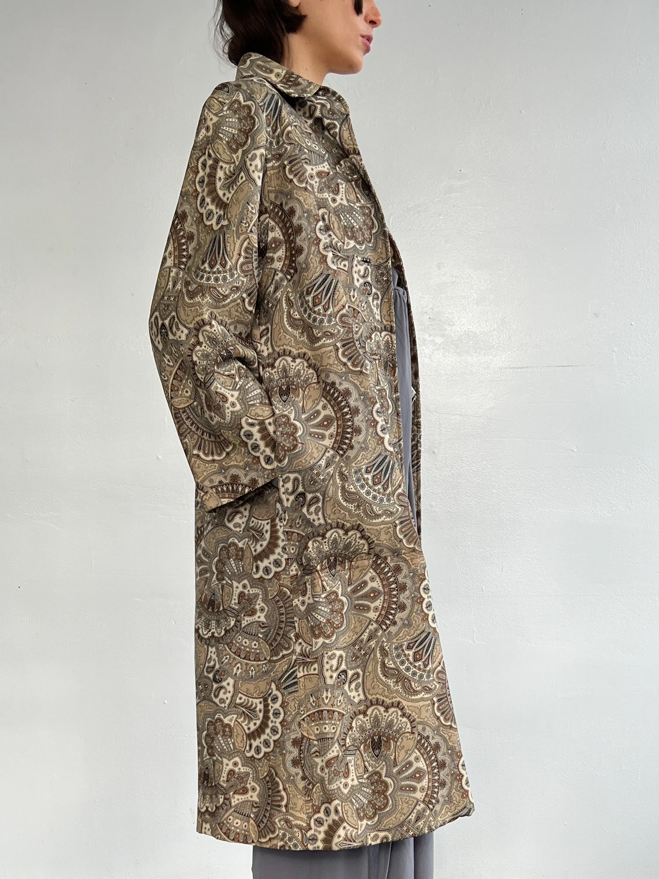 Mod Paisley Overcoat (M)