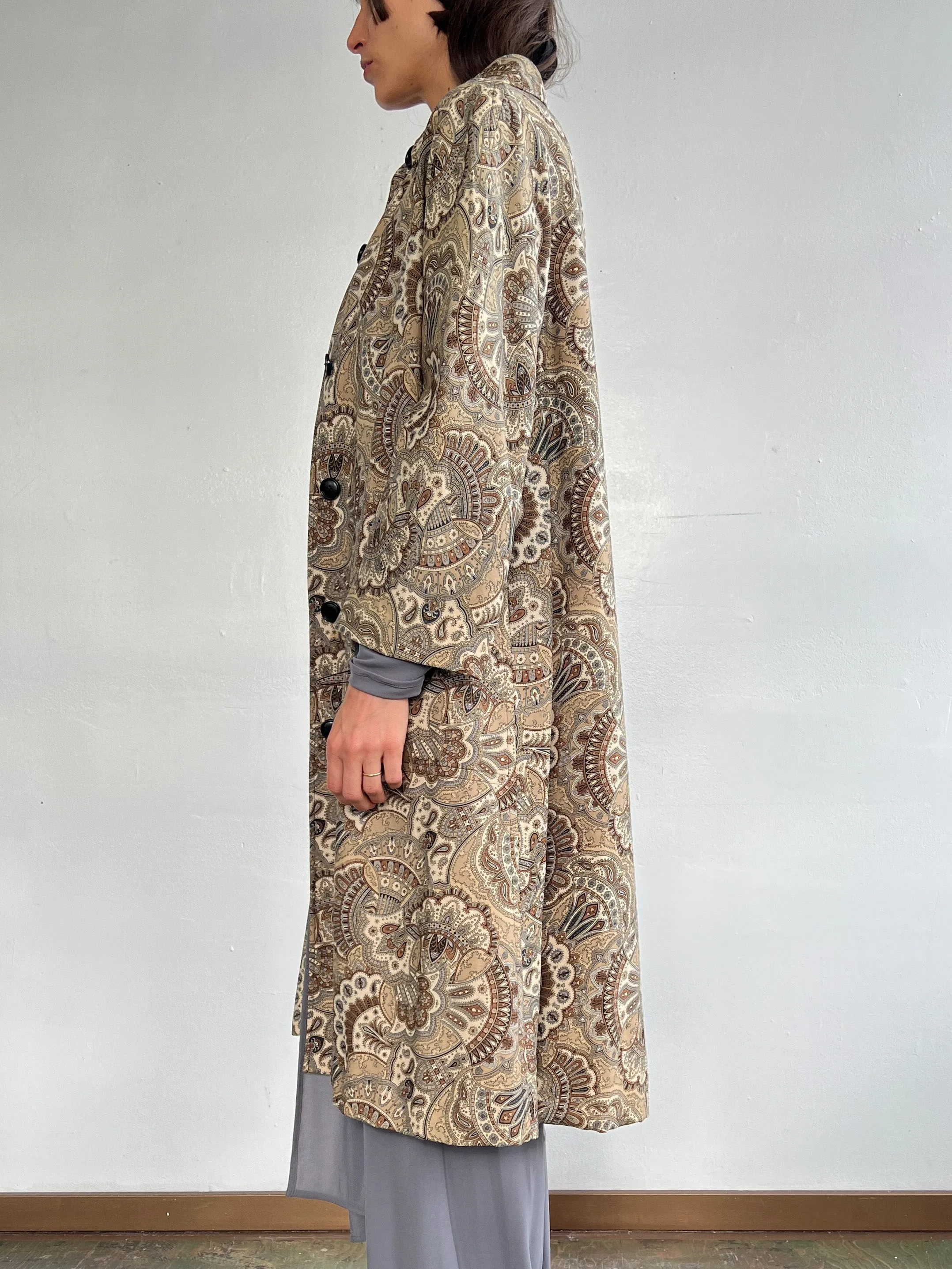 Mod Paisley Overcoat (M)