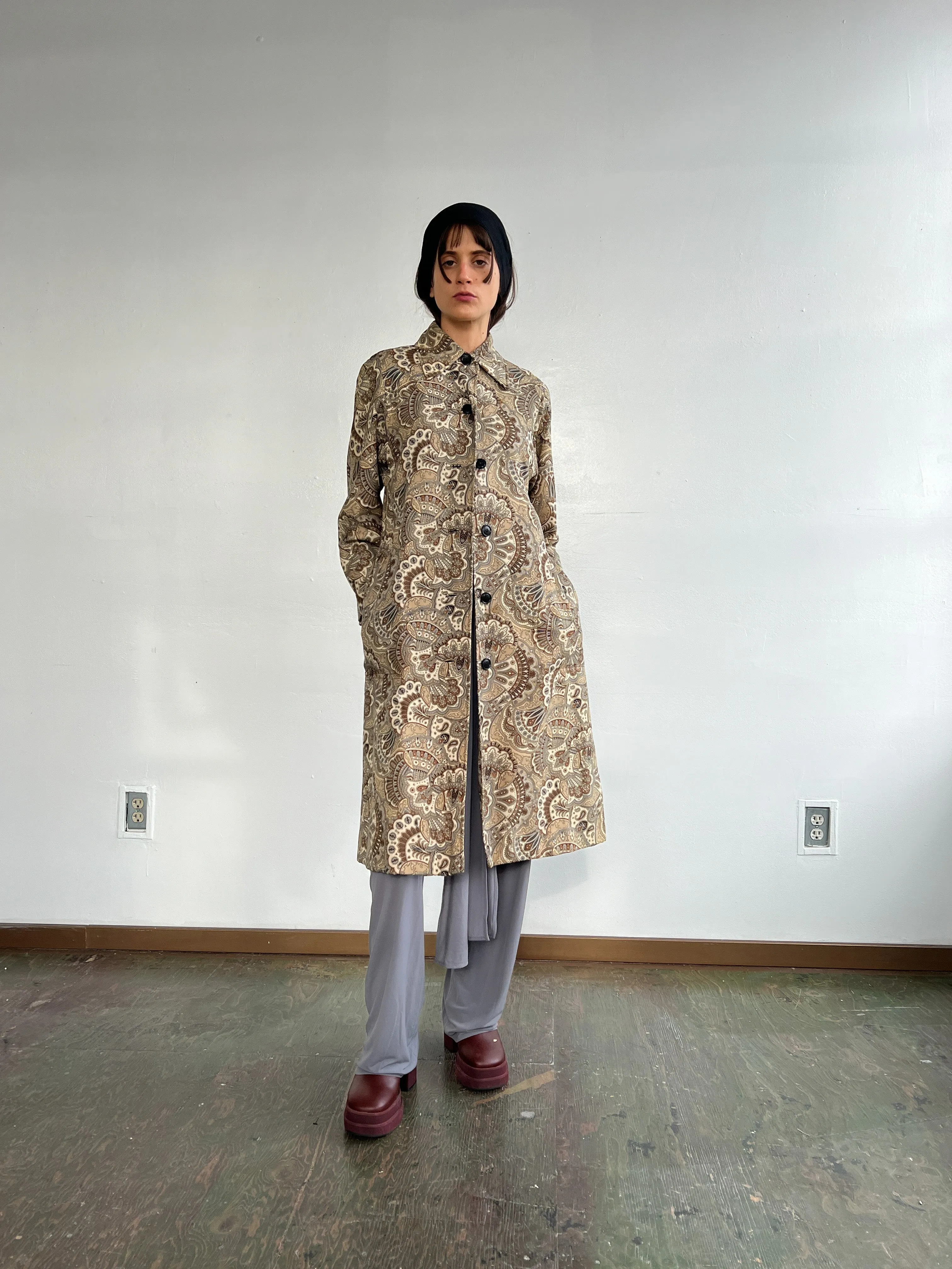 Mod Paisley Overcoat (M)