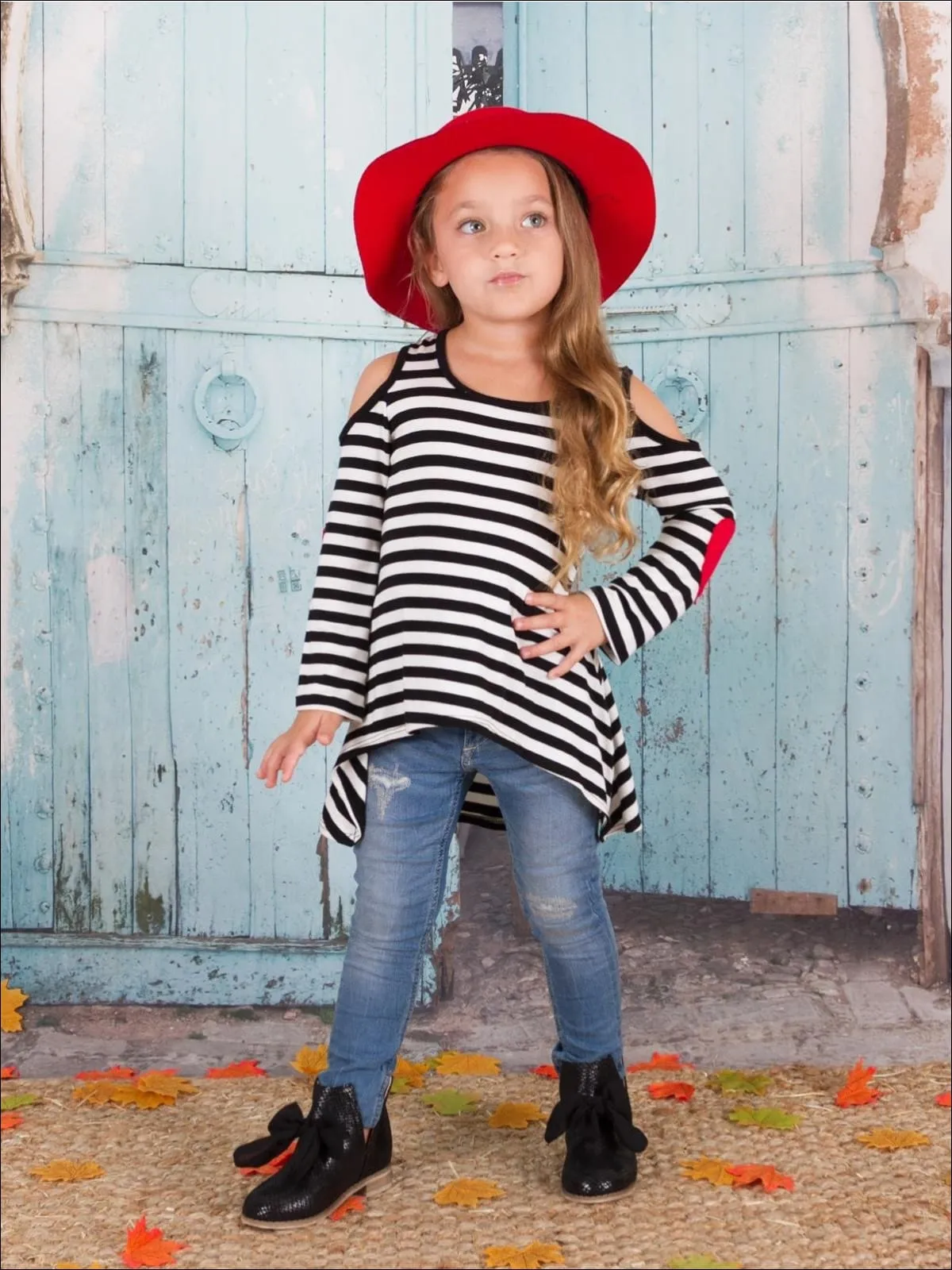 Mommy and Me Striped Together Hi-Lo Tunic