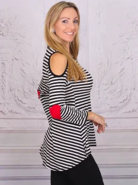 Mommy and Me Striped Together Hi-Lo Tunic