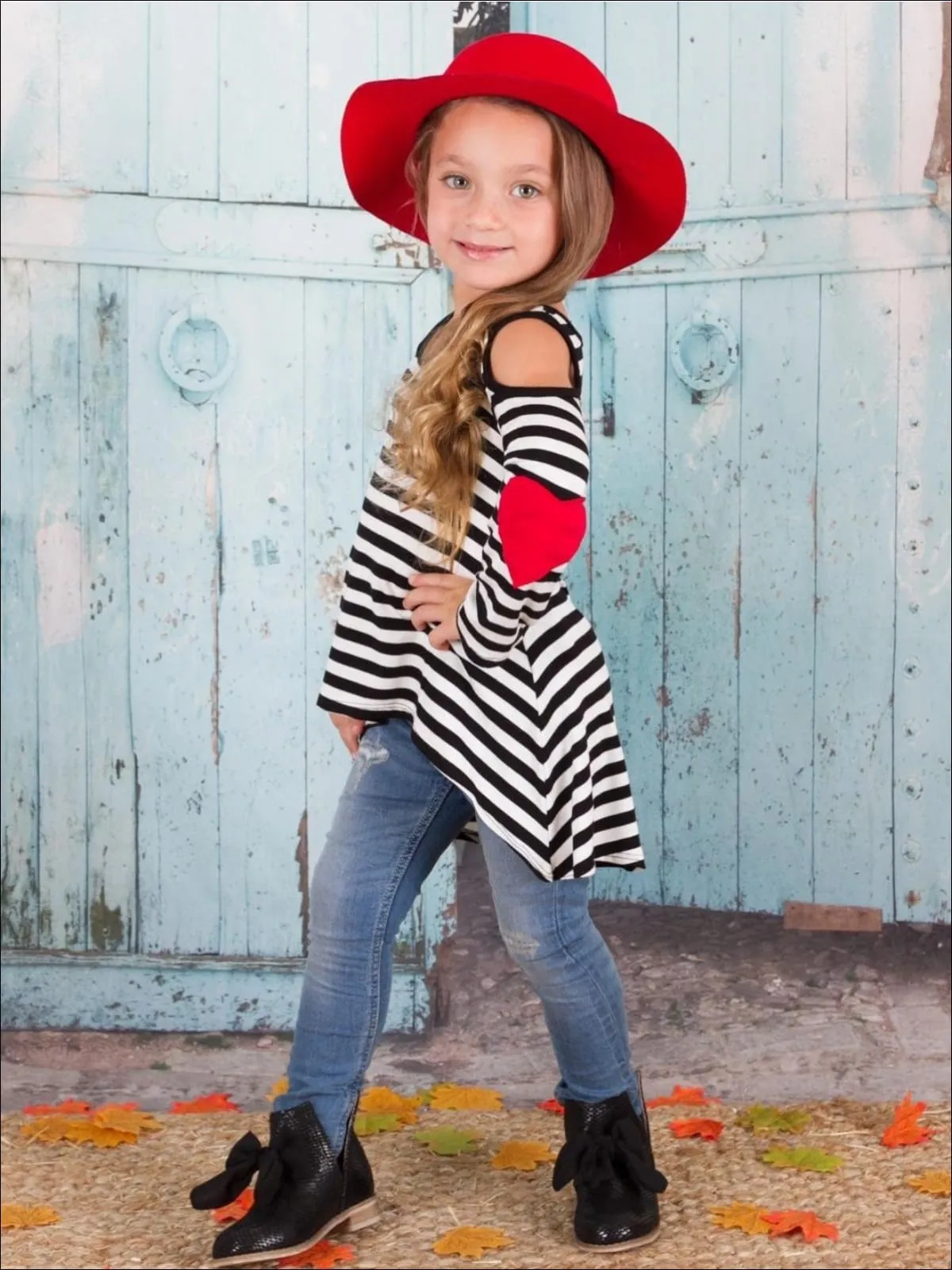 Mommy and Me Striped Together Hi-Lo Tunic