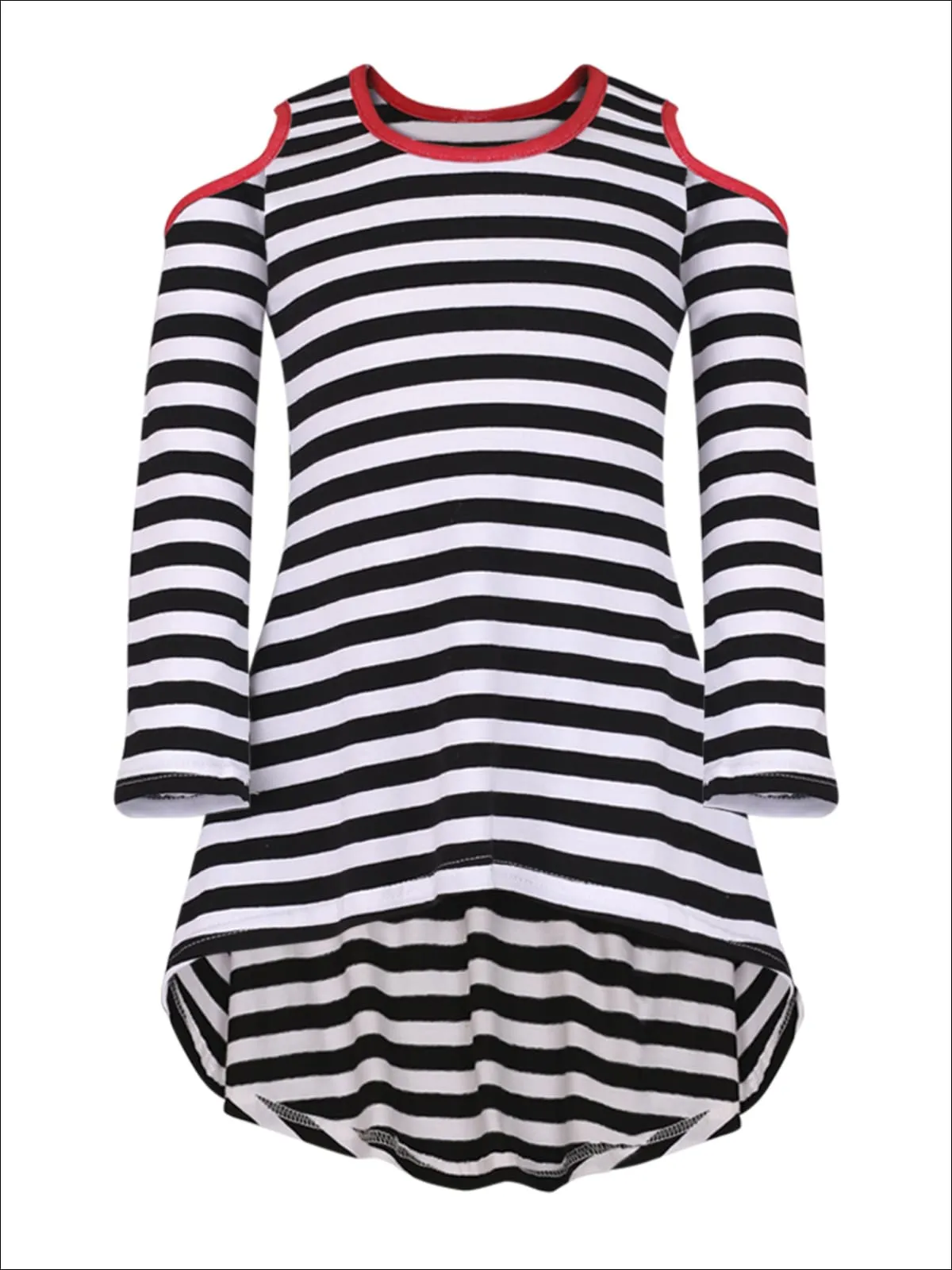 Mommy and Me Striped Together Hi-Lo Tunic