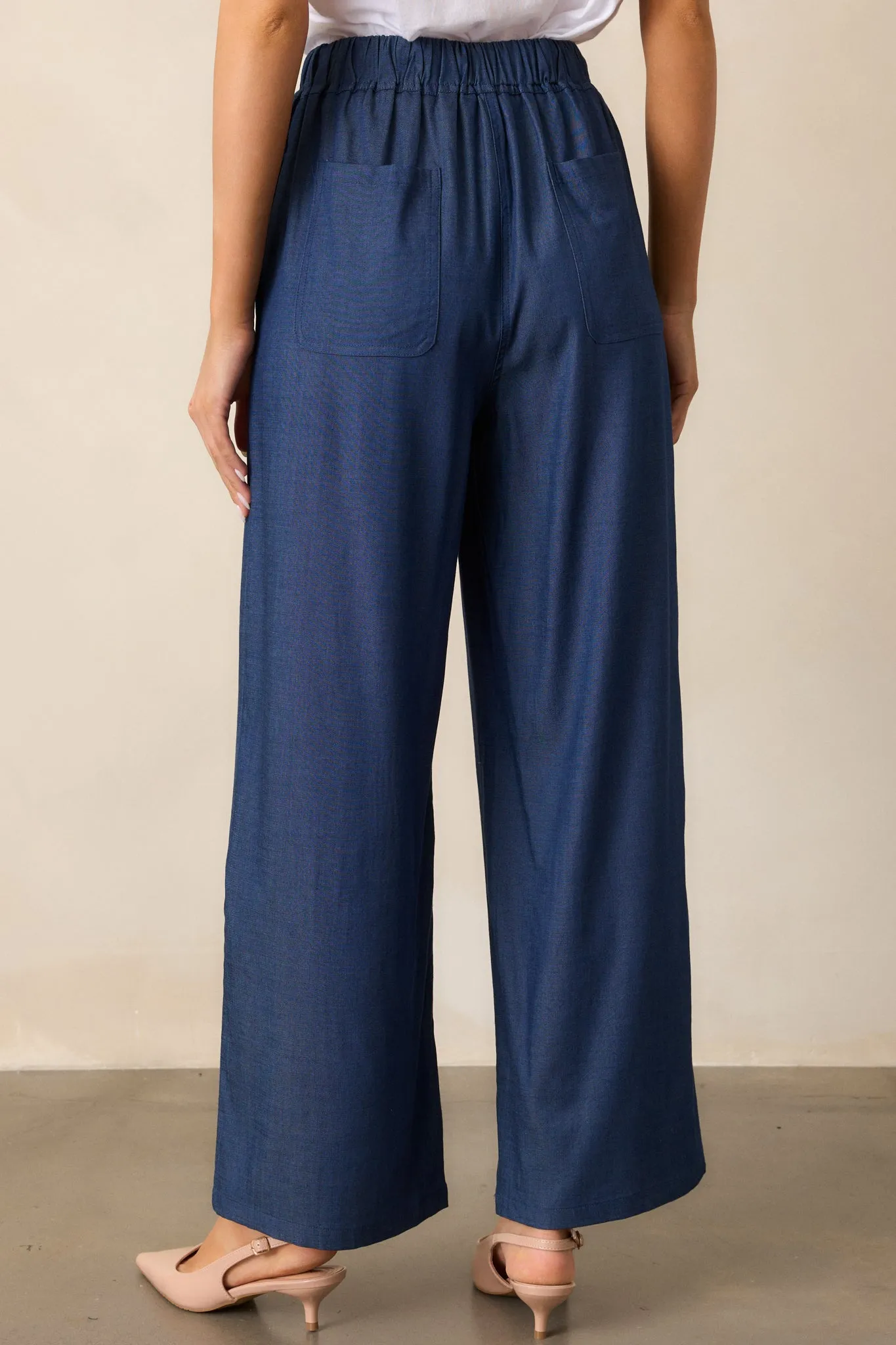 Moonlight Blues Dark Chambray Pants