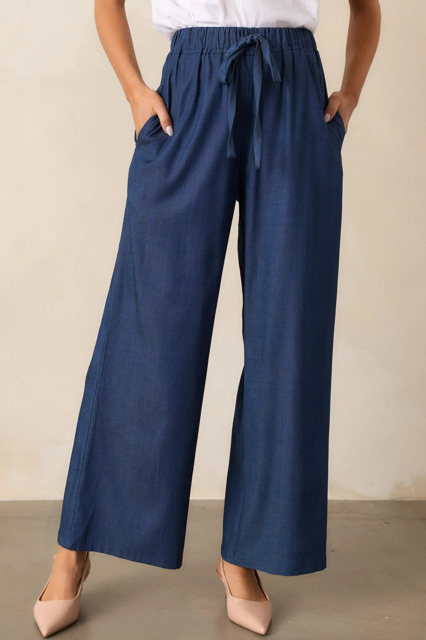 Moonlight Blues Dark Chambray Pants