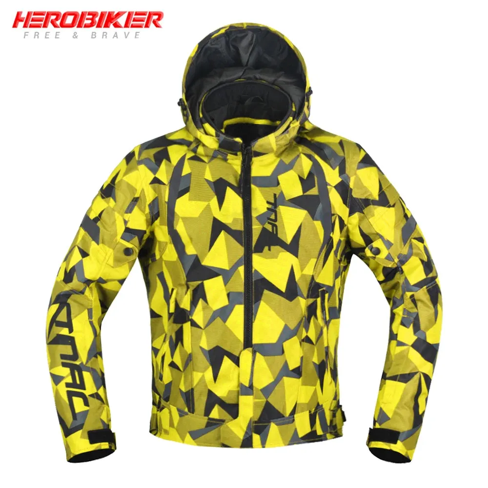 Motorcycle Jacket Waterfroof Motocross Jackets Windproof Motorbike Jackets Pants Riding Reflective Moto Racing Clothes 4 Seasons