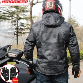 Motorcycle Jacket Waterfroof Motocross Jackets Windproof Motorbike Jackets Pants Riding Reflective Moto Racing Clothes 4 Seasons