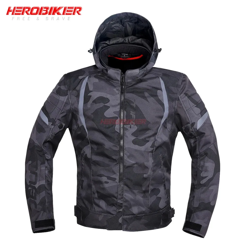 Motorcycle Jacket Waterfroof Motocross Jackets Windproof Motorbike Jackets Pants Riding Reflective Moto Racing Clothes 4 Seasons