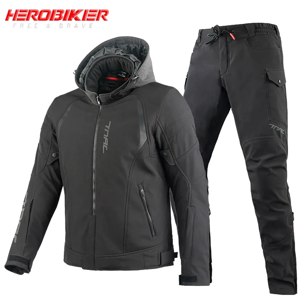 Motorcycle Jacket Waterfroof Motocross Jackets Windproof Motorbike Jackets Pants Riding Reflective Moto Racing Clothes 4 Seasons