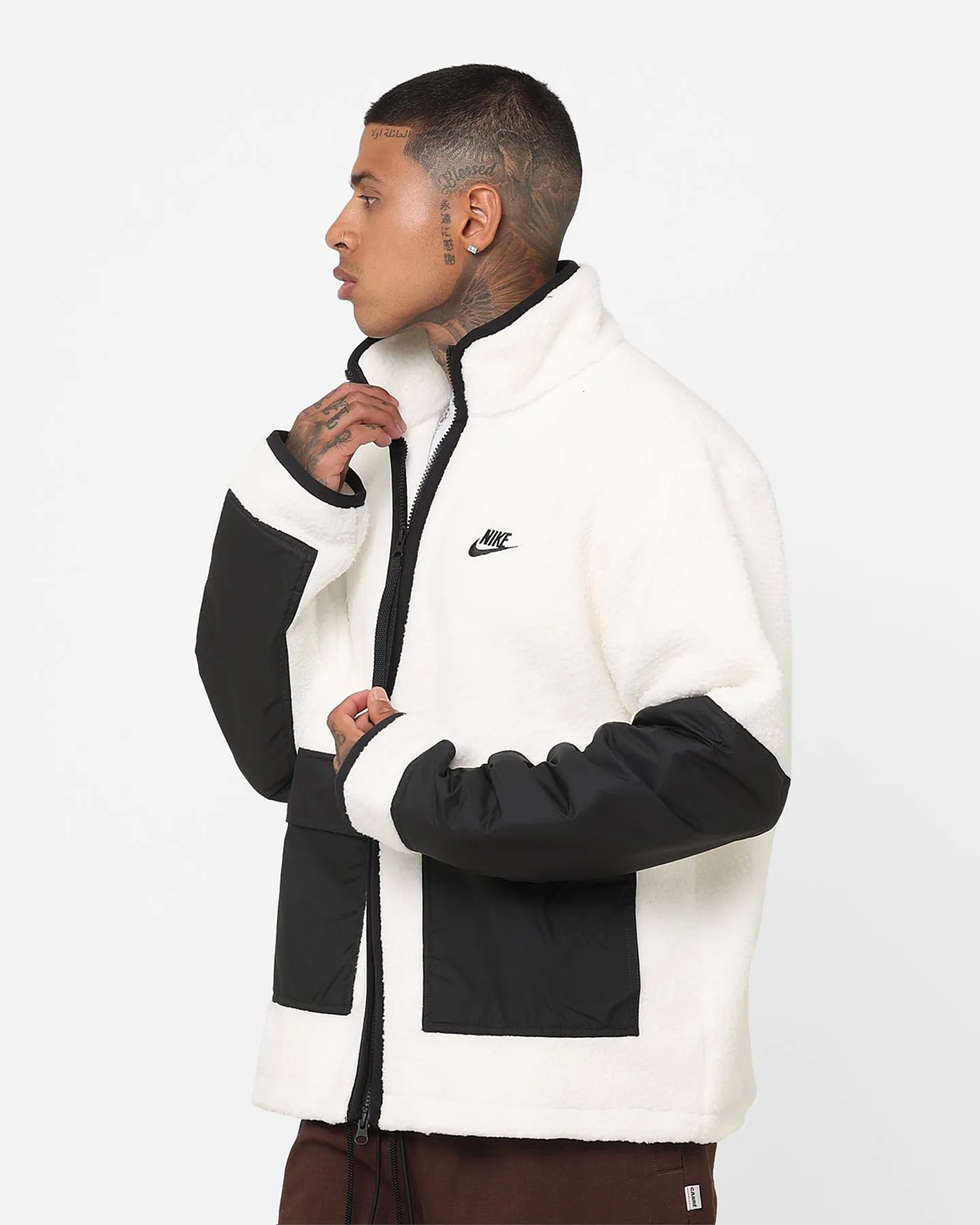 Nike Sportswear Sherpa Jacket Sail/Black/Black