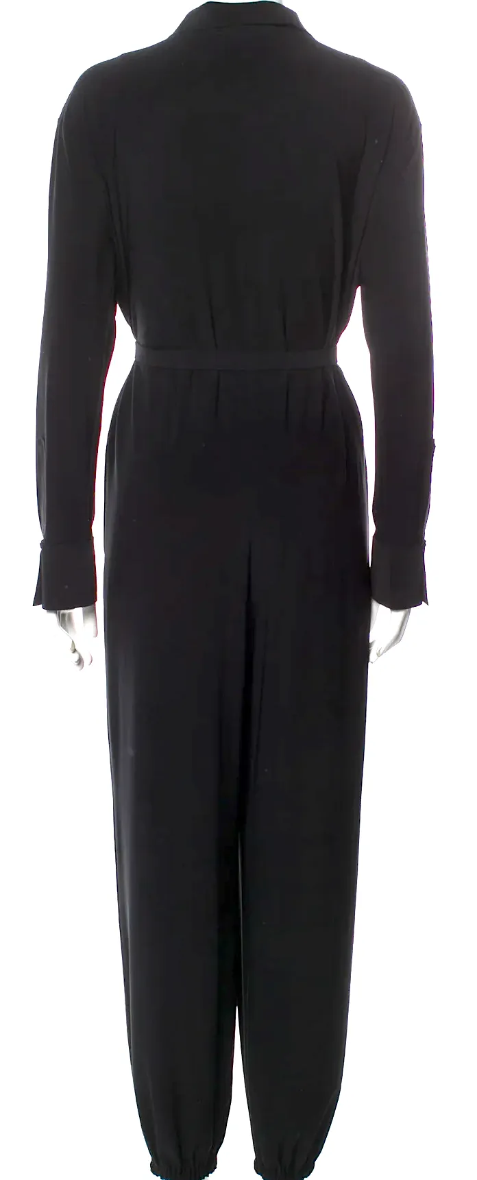 Norma Kamali NY.  Black Viscose Blend Jumpsuit