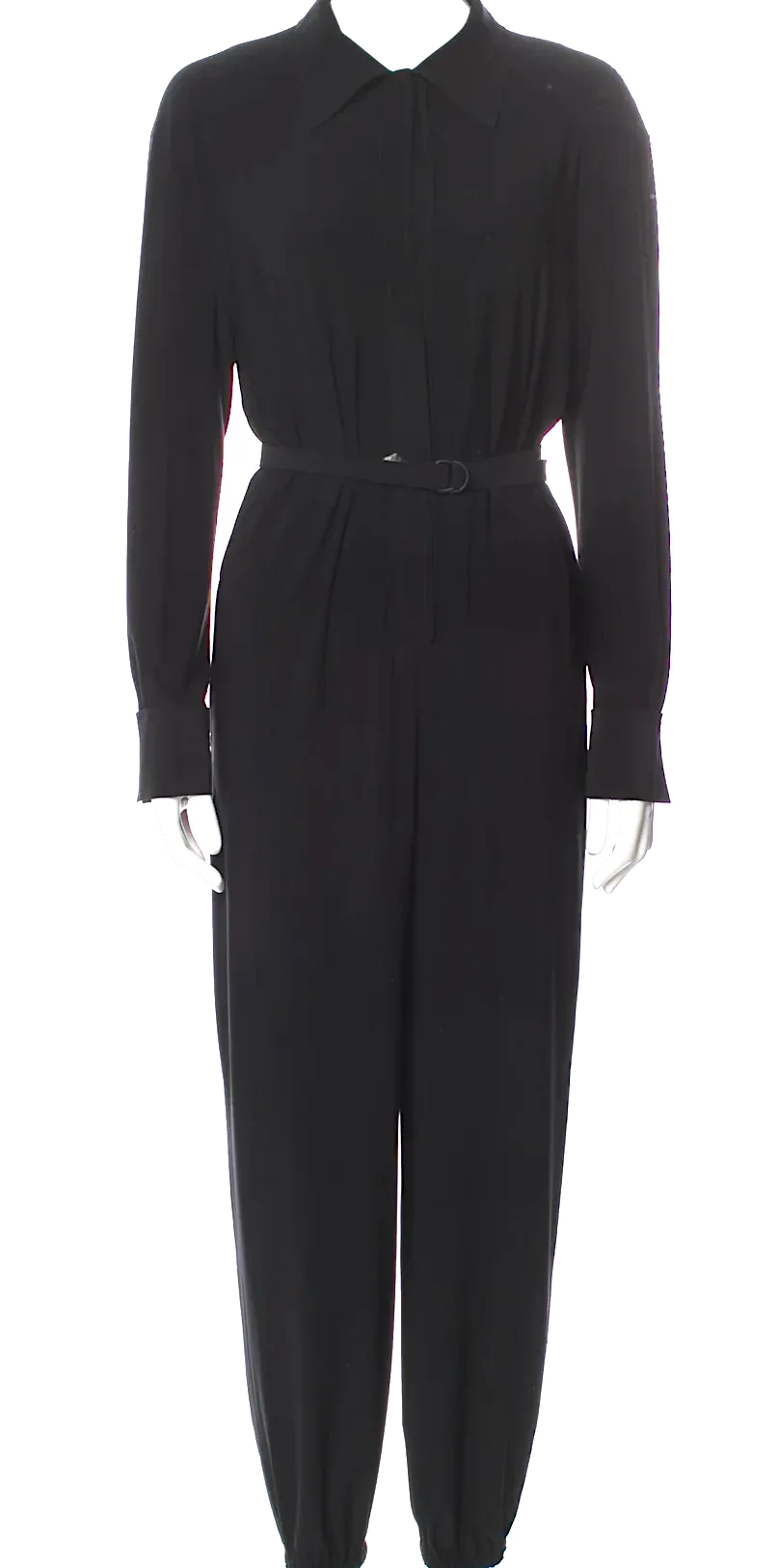 Norma Kamali NY.  Black Viscose Blend Jumpsuit