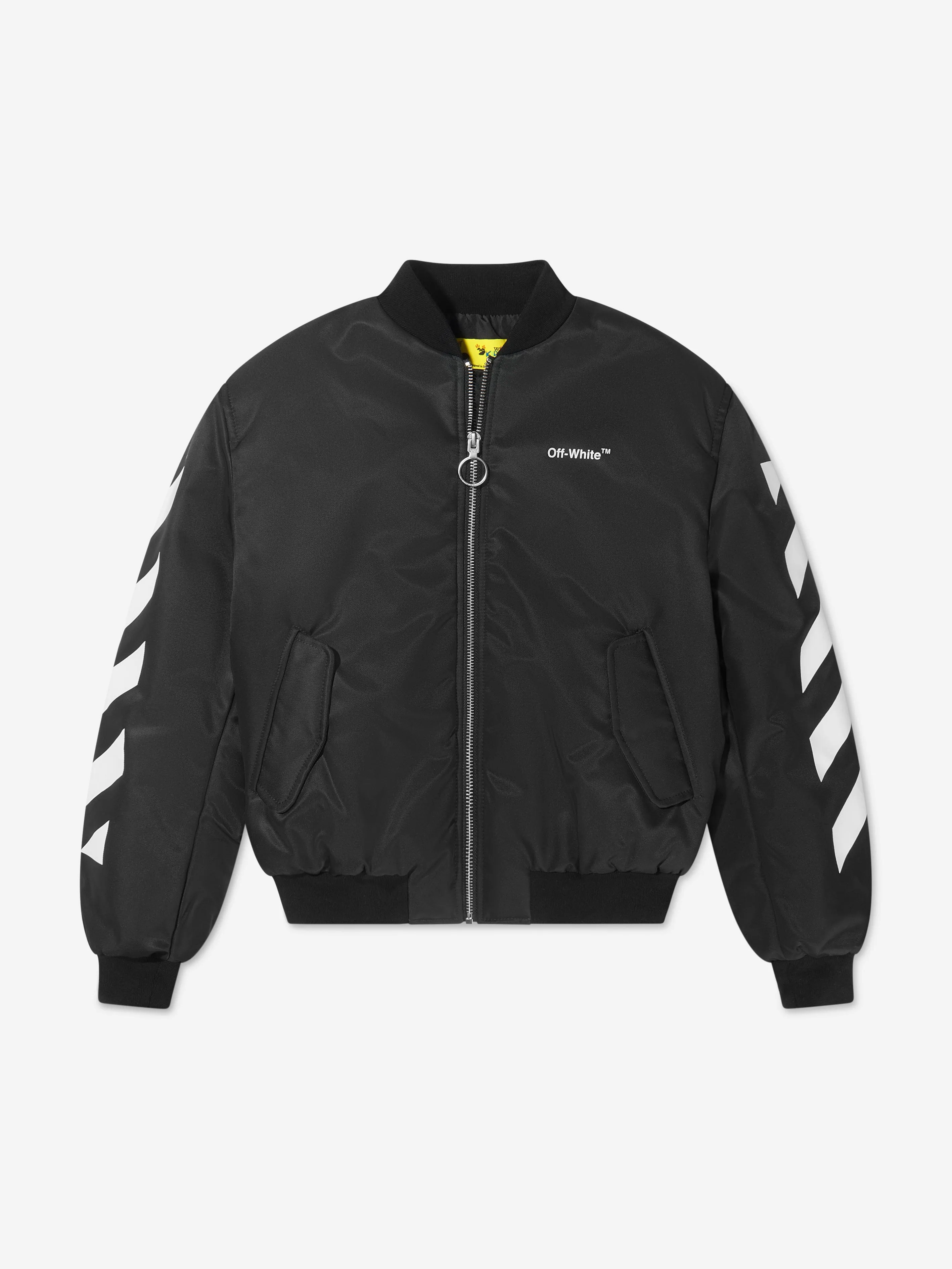 Off-White Boys Helvetica Bomber Jacket