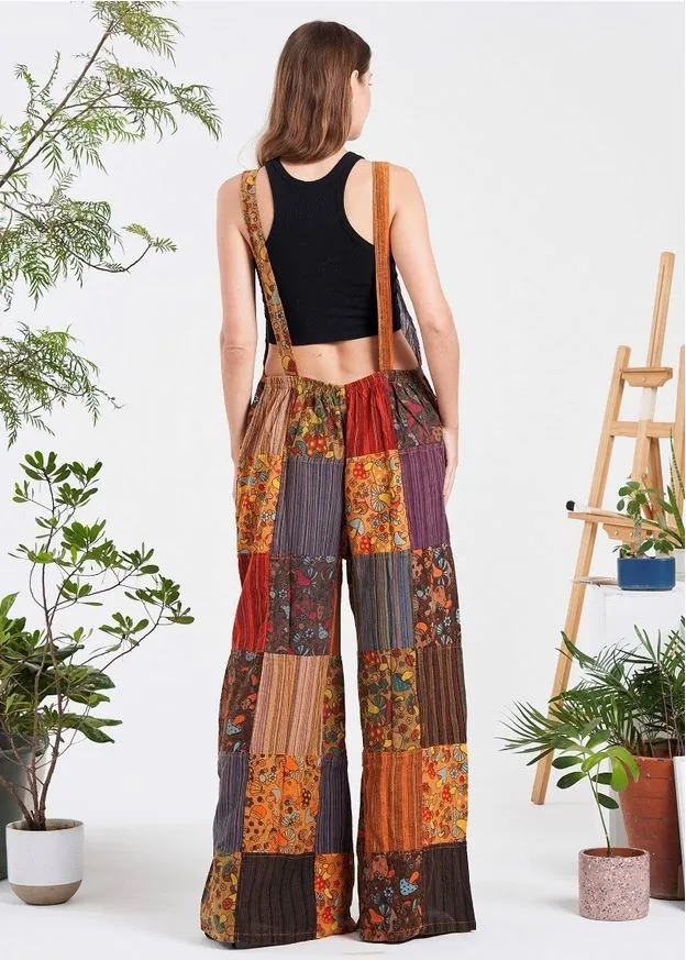 Overalls - Patch Wide Leg Shroom - Unique