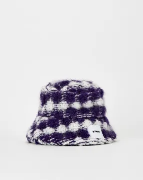 Oversized Knit Puff Bucket Hat