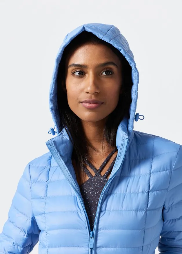 Periwinkle Duck Down Puffer Jacket