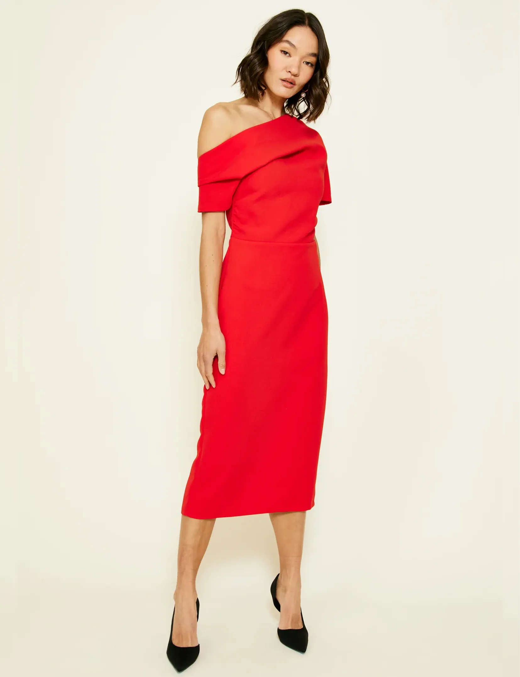 Phillipa Midi Dress, Scarlet