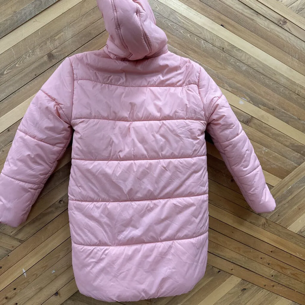 Pink Puffer Jacket: pink-children-12Y