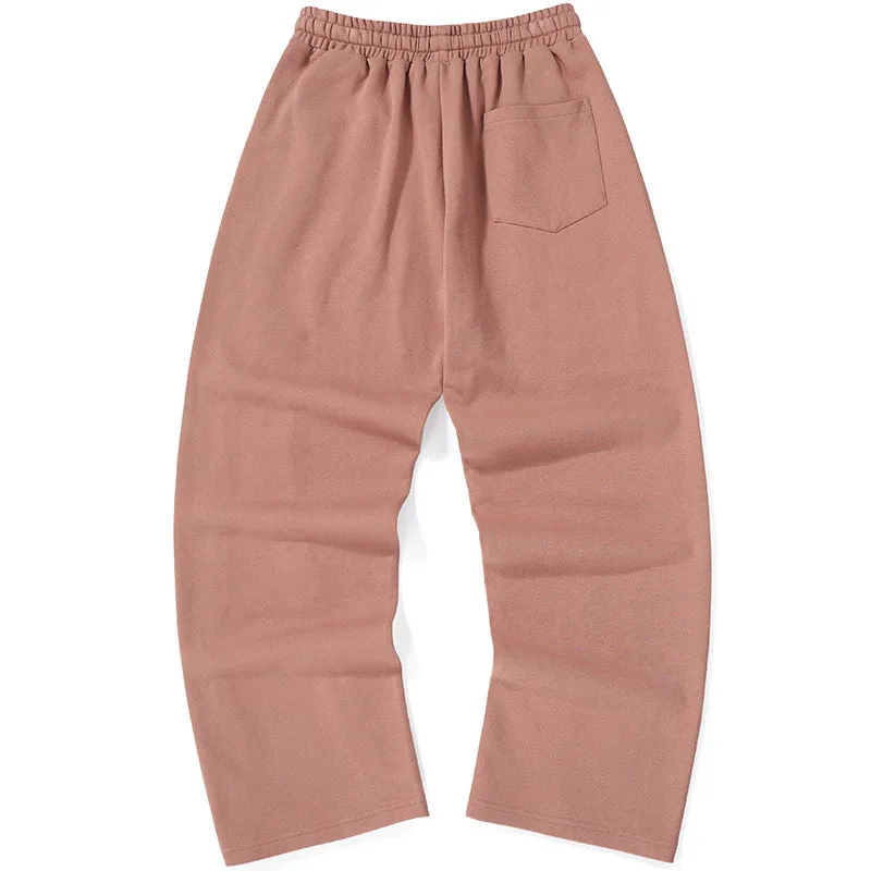 Plain Stripe Label Casual Pants