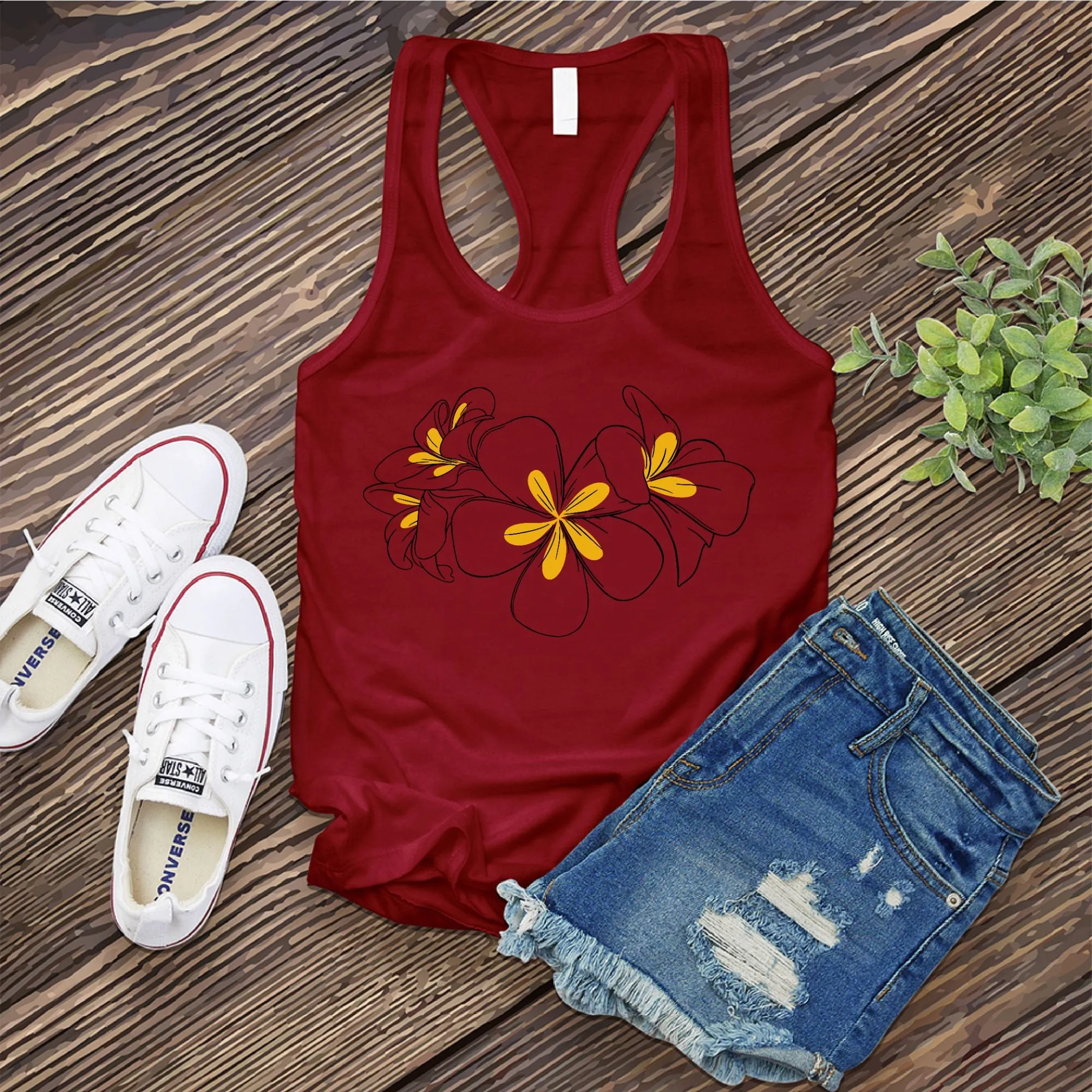 Plumeria Women's Tank Top