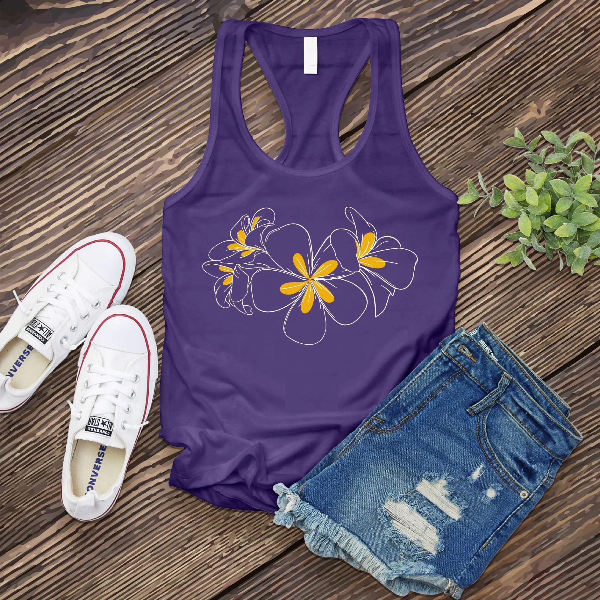 Plumeria Women's Tank Top