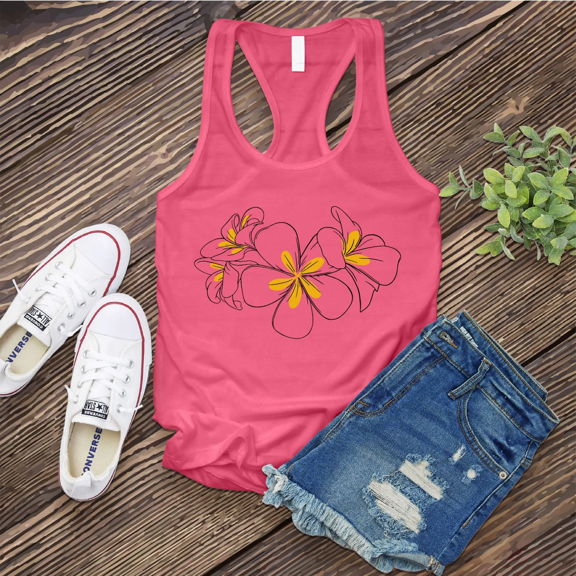 Plumeria Women's Tank Top