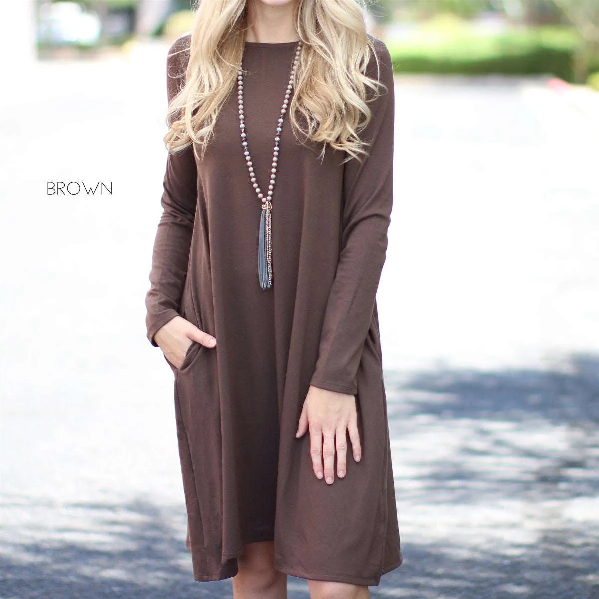 Pocket Tunic Dress | S-XL