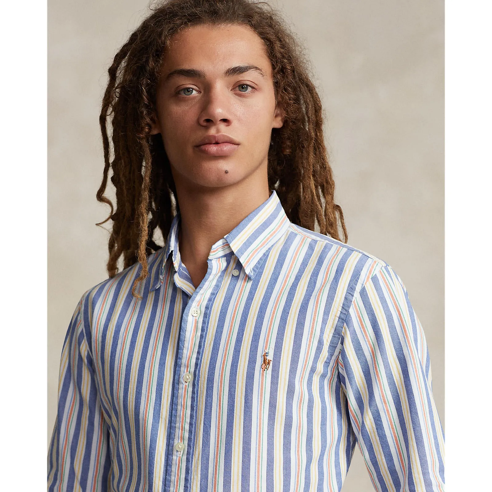 Polo Ralph Lauren - Oxford Shirt - Stripe - Blue, White, Multi