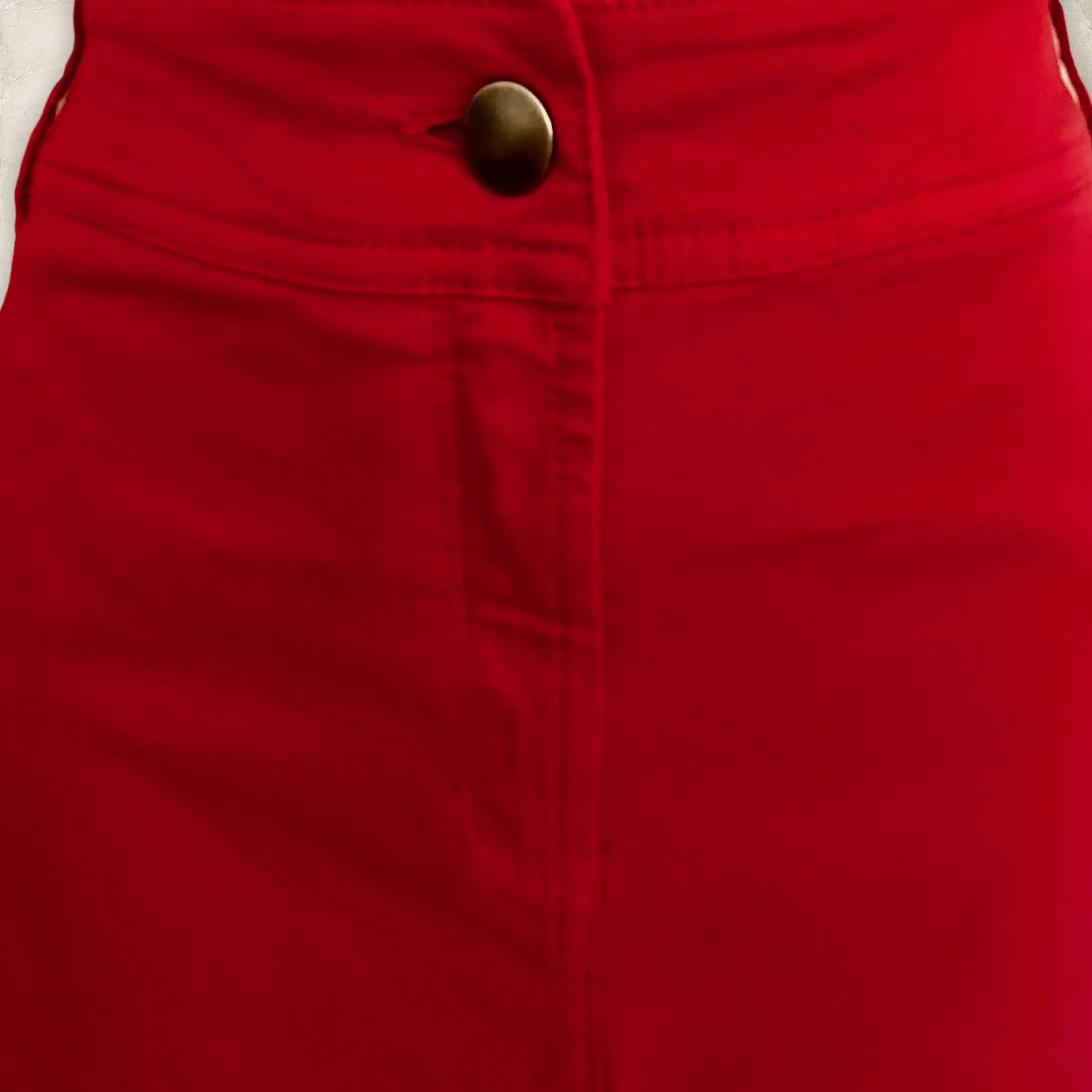 Pomodoro Womens Red Cotton Pencil Skirt  UK 18  US 14 EU 46