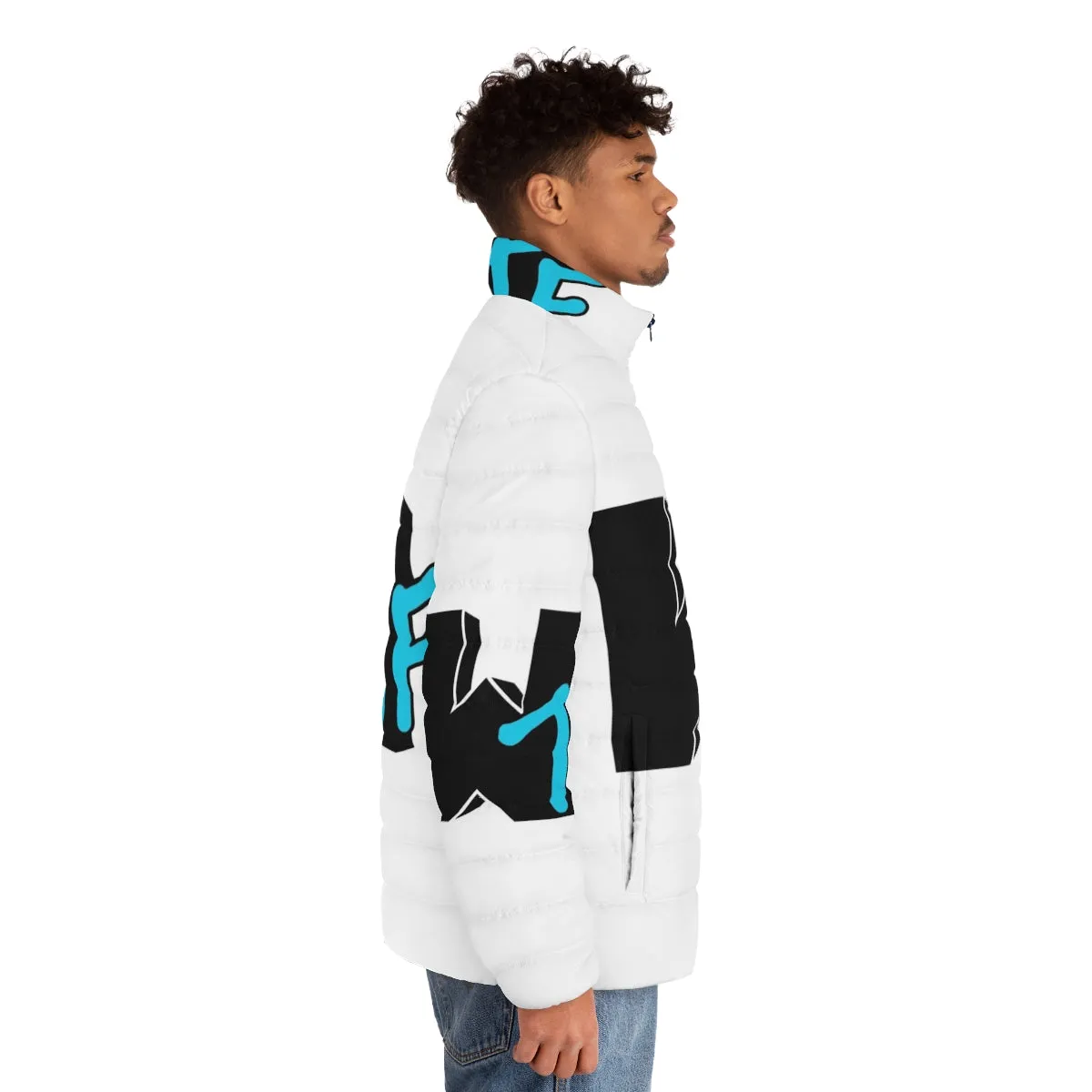 "WTF What the Fuck Puffer Jacket - Parody Music Lover's Jacket"