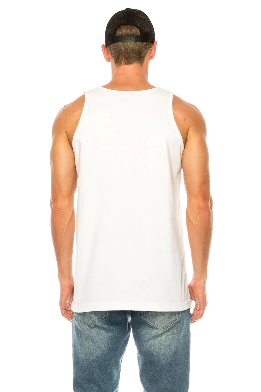 RED WHITE AND BOOZE MEN'S TANK