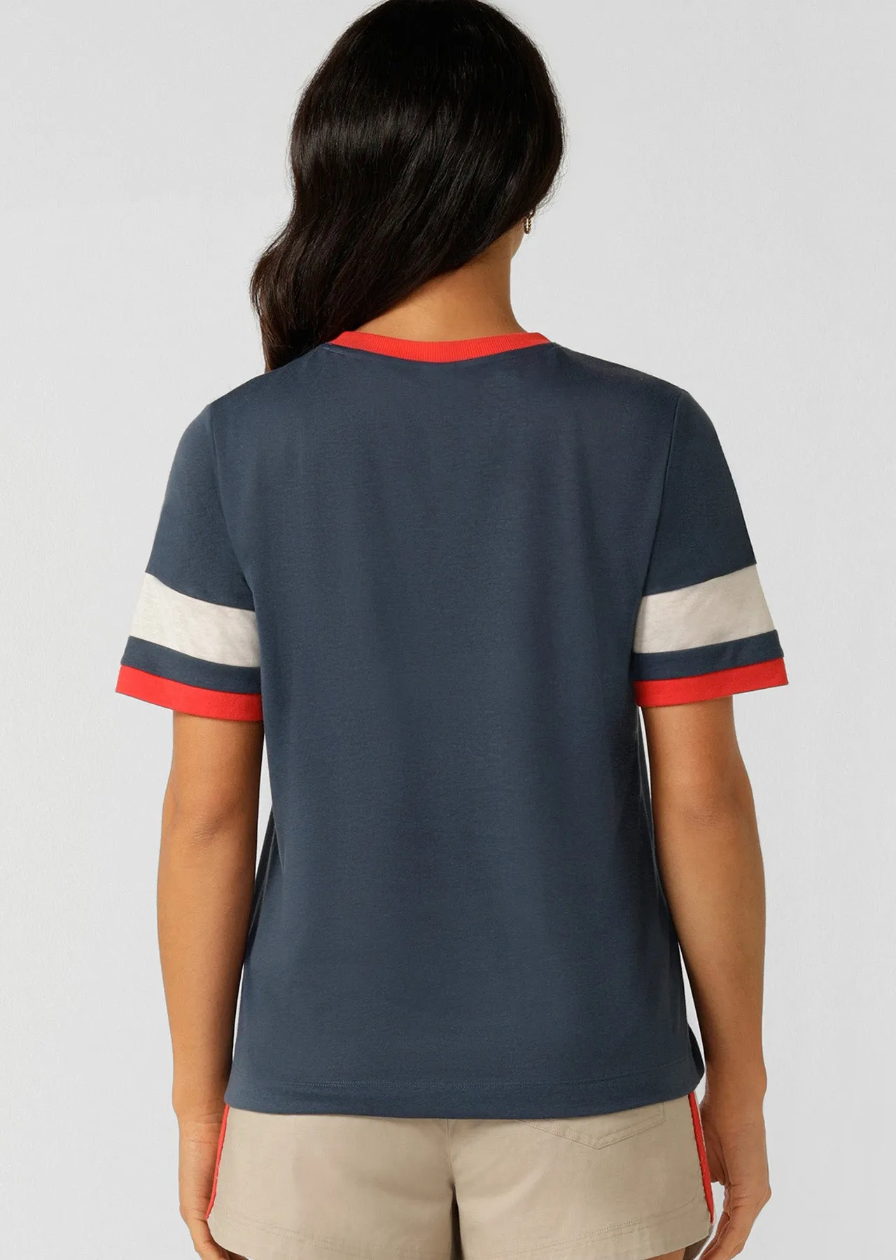 Retro Linen T-Shirt | Pale Indigo