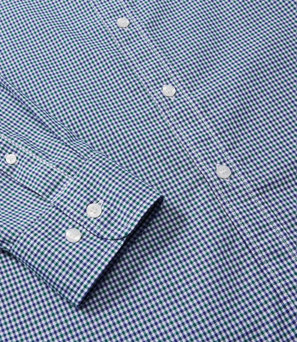 R.M.Williams - Regular Shirt - Poplin - Check - Green, Blue & White