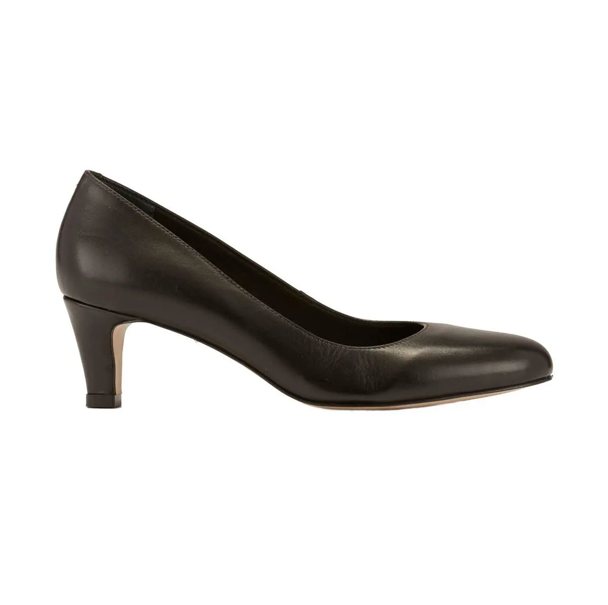 Ros Hommerson Joy Ii Women Dress Pump Shoes In Black Leather