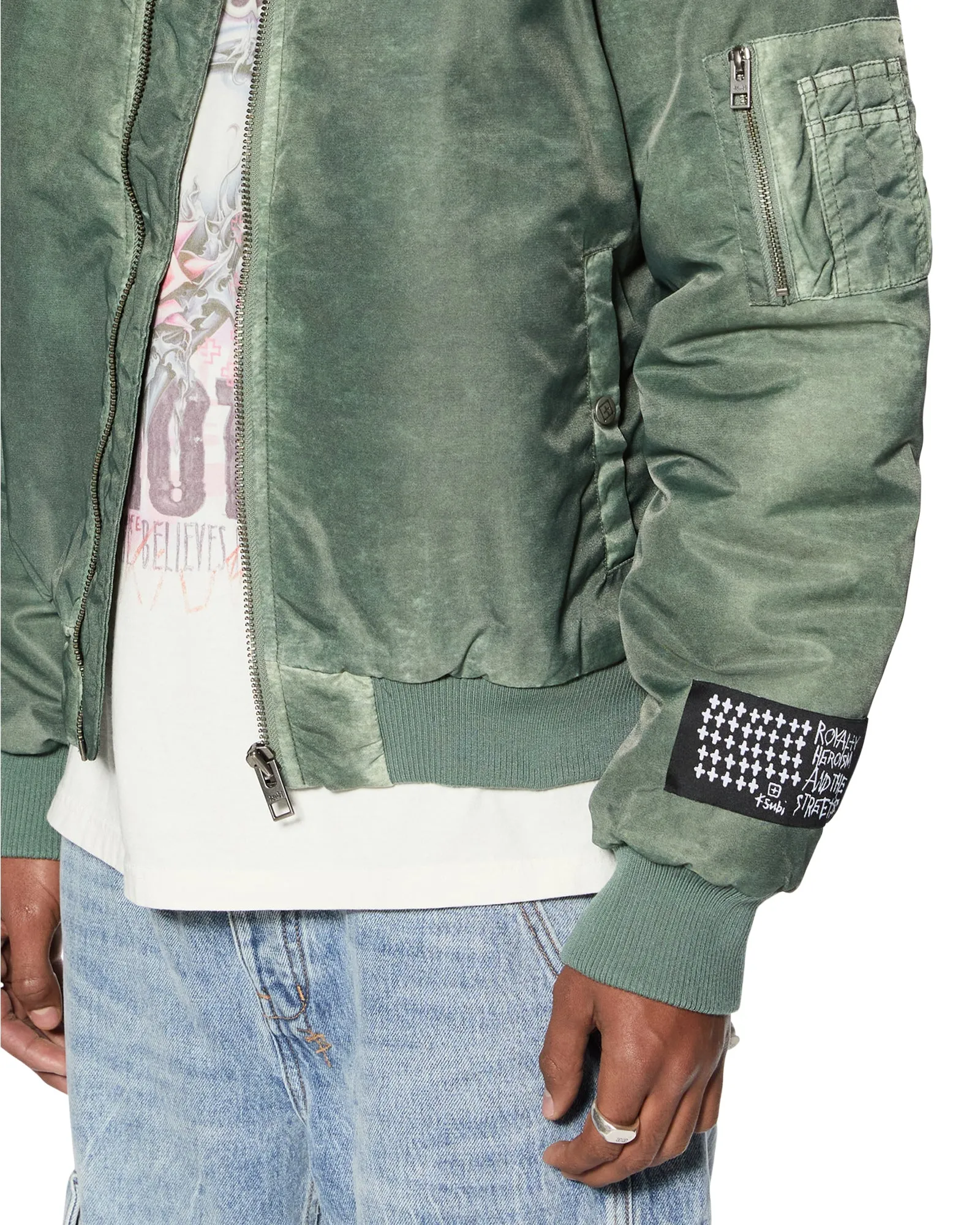 ROYALTY BOMBER KHAKI OVERDYE